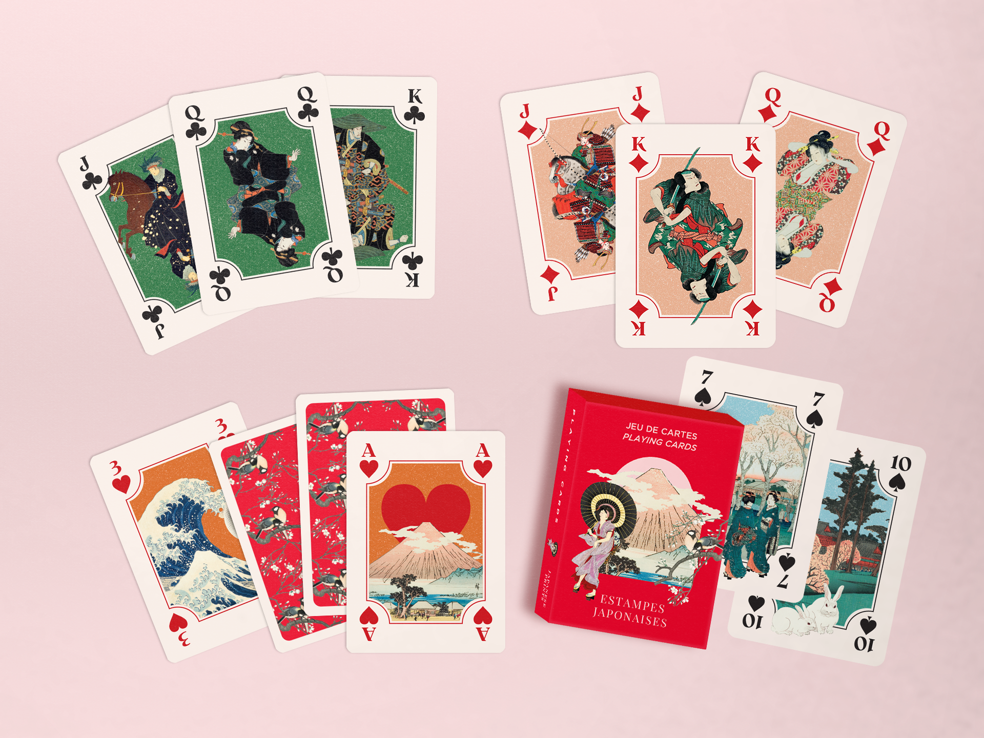 Japanese Prints Playing Cards by Mon Petit Art | 54-Card Deck | Poker Size