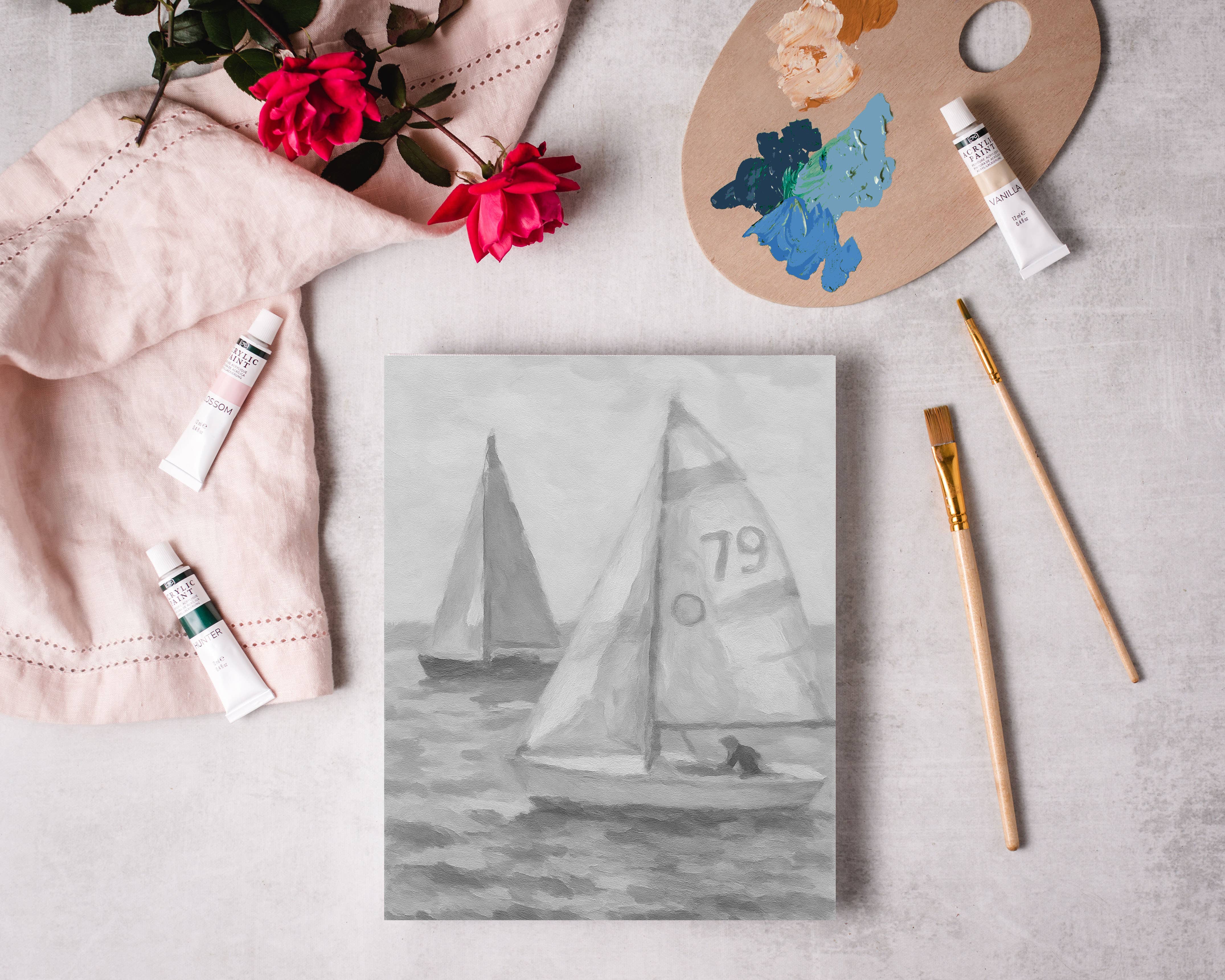 East Coast Regatta Impressionist Painting Kit
