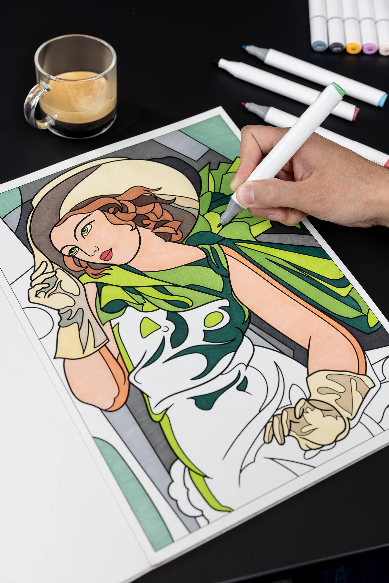 Women in Art Coloring Book | 12 Masterpieces by Female Artists | Thick Premium Paper