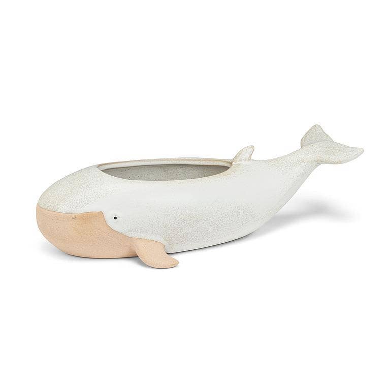 Long Whale Planter — Stoneware