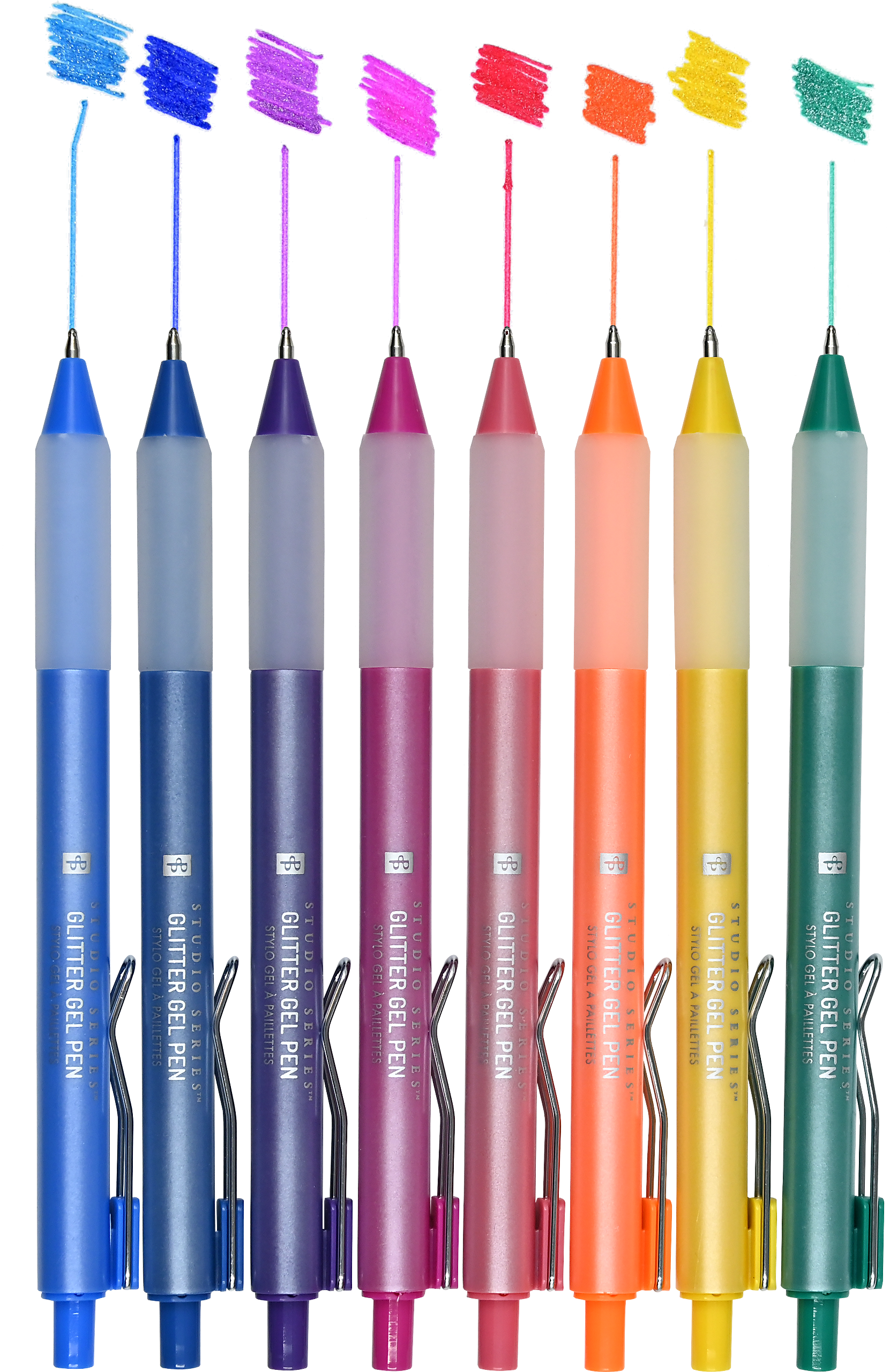 Studio Series Glitter Gel Pens – Set of 8