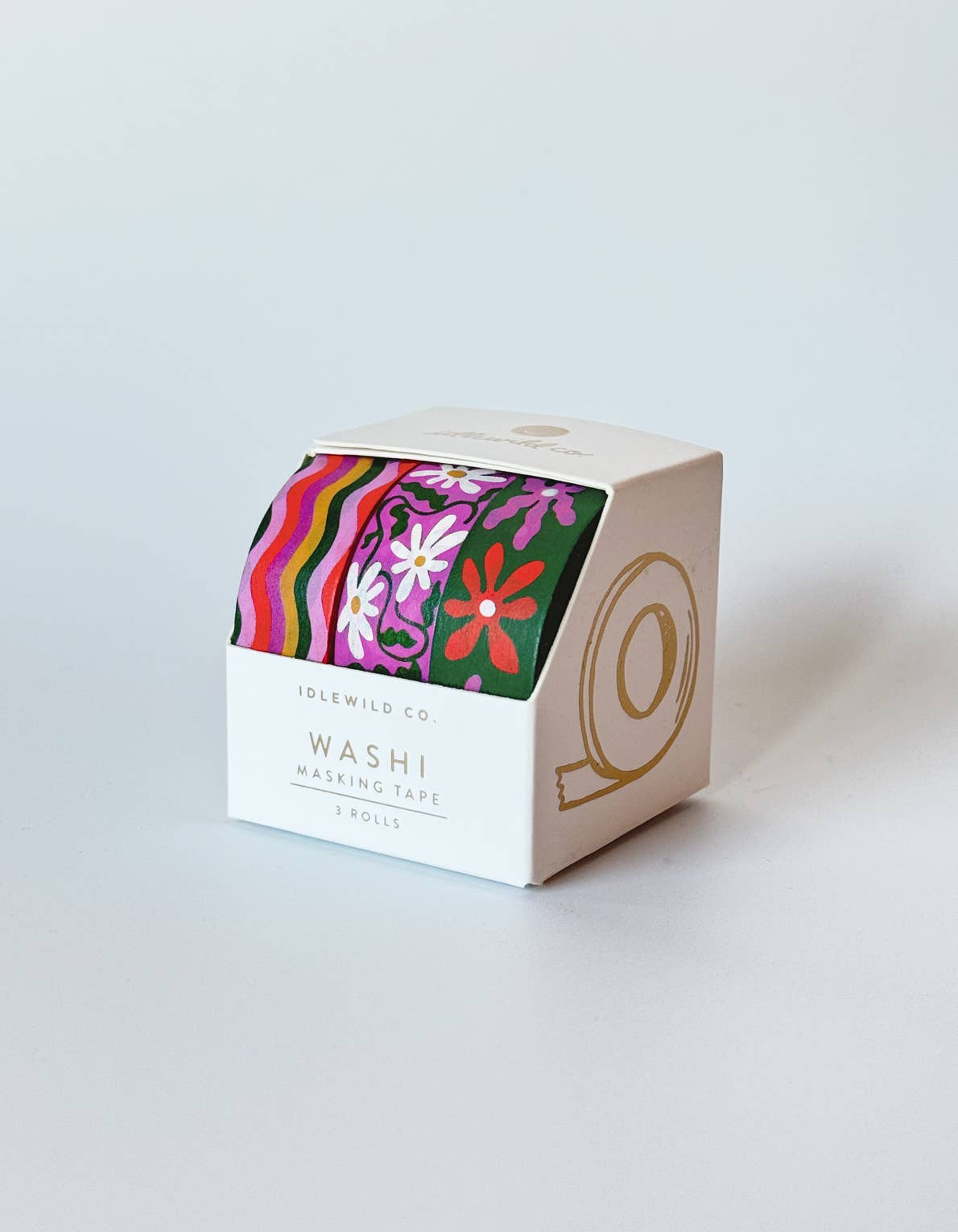 Wavy Daisy Washi Tape — Set of 3