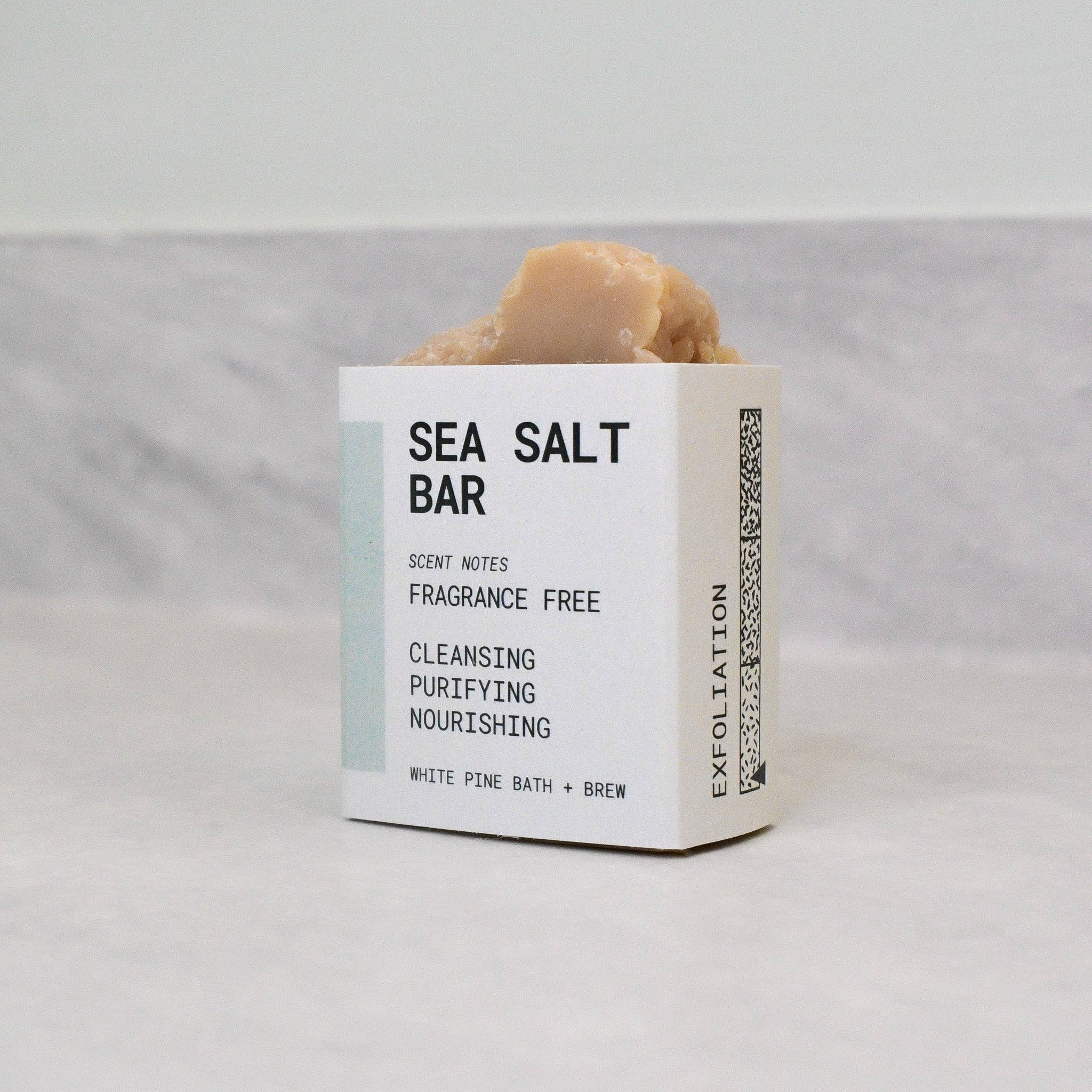 Sea Salt Bar - Fragrance Free - Mini Beer Soap