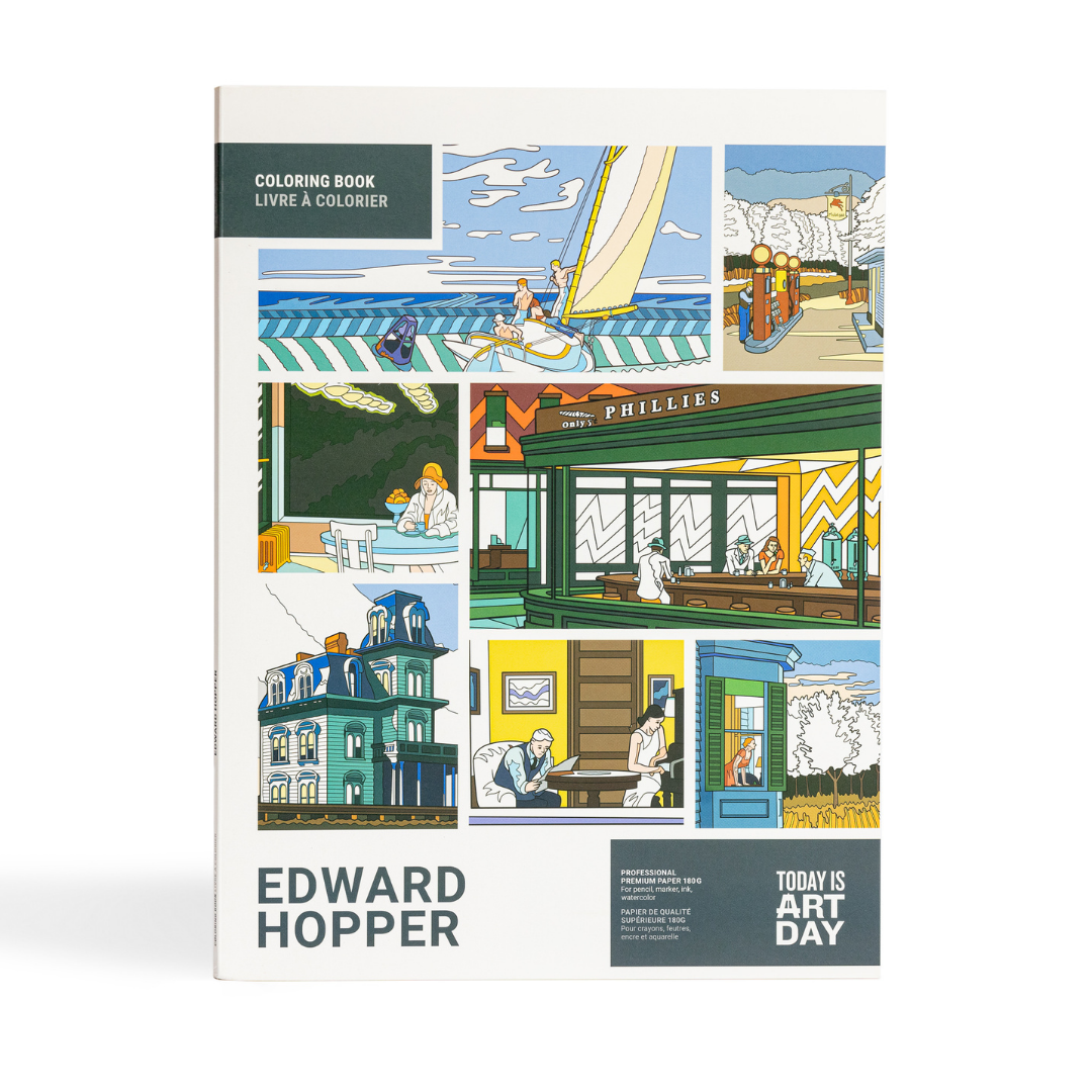 Edward Hopper Coloring Book | 12 Masterpieces | Thick Premium Paper