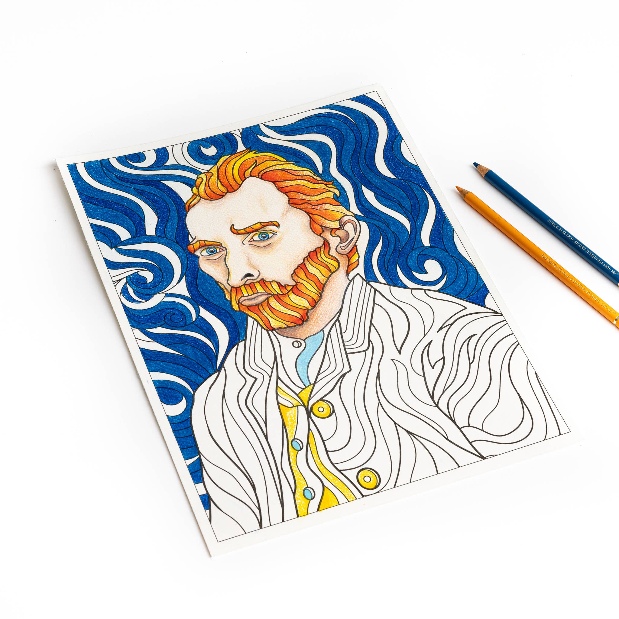 Van Gogh Coloring Book | 12 Masterpieces | Thick Premium Paper for Any Medium