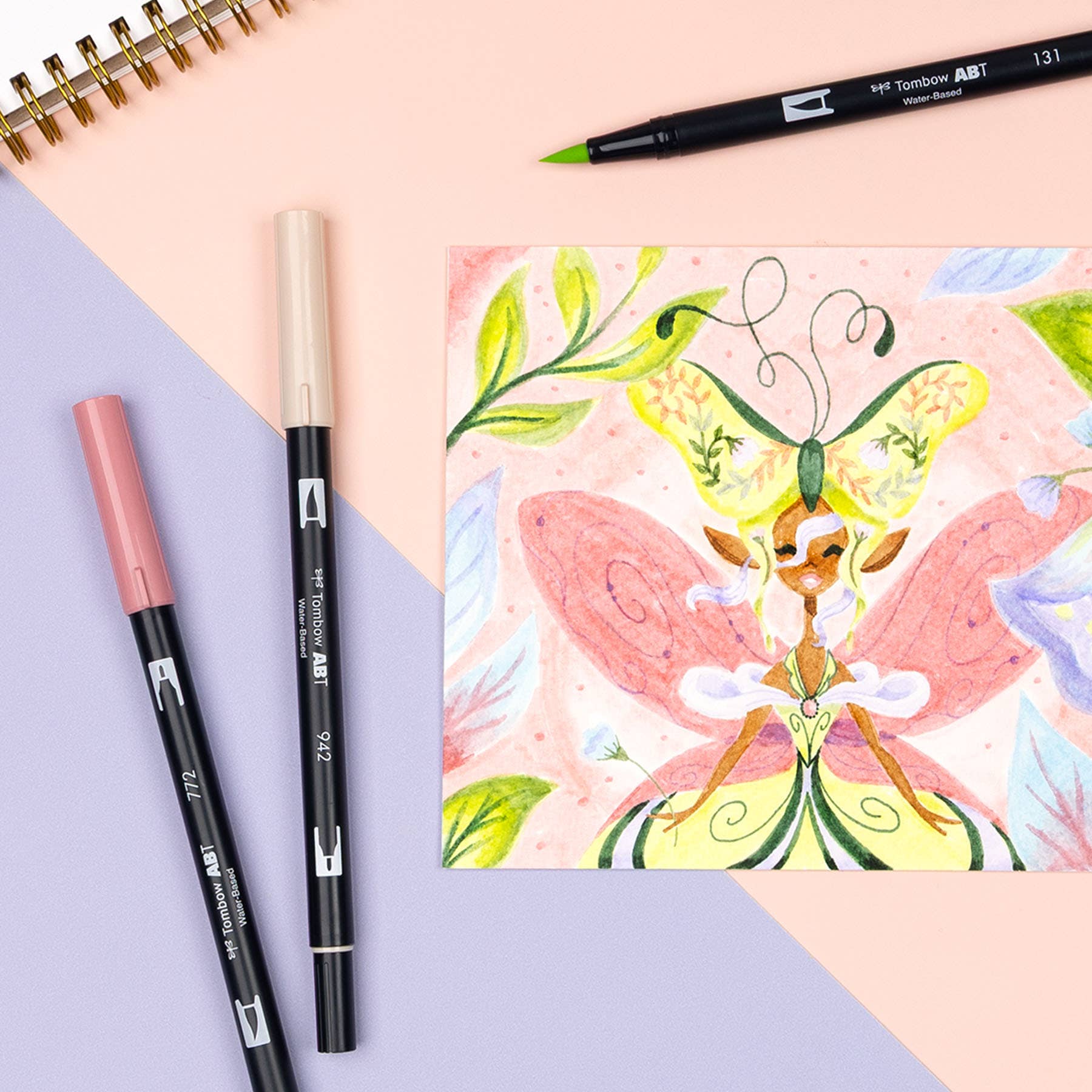 Tombow Dual Brush Pen Art Markers – Fairies Palette (10-Pack)