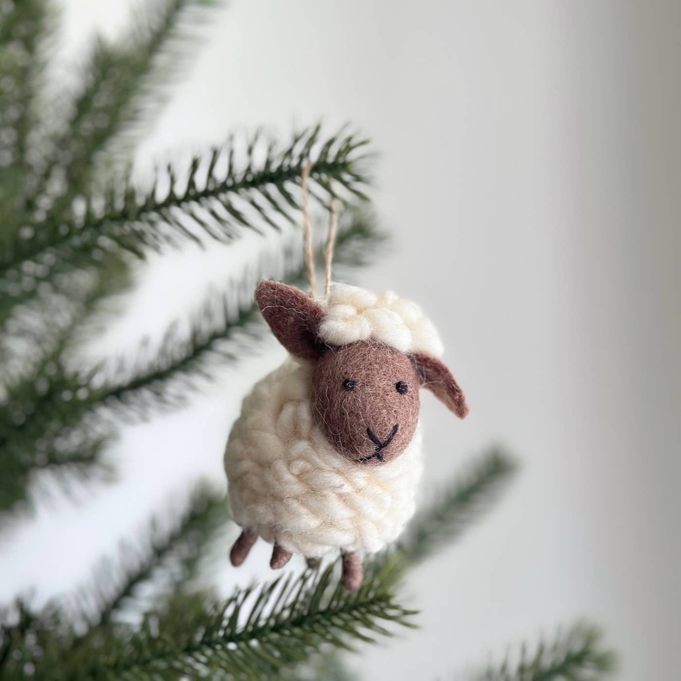 Felt Sheep Ornament Assorted Colors