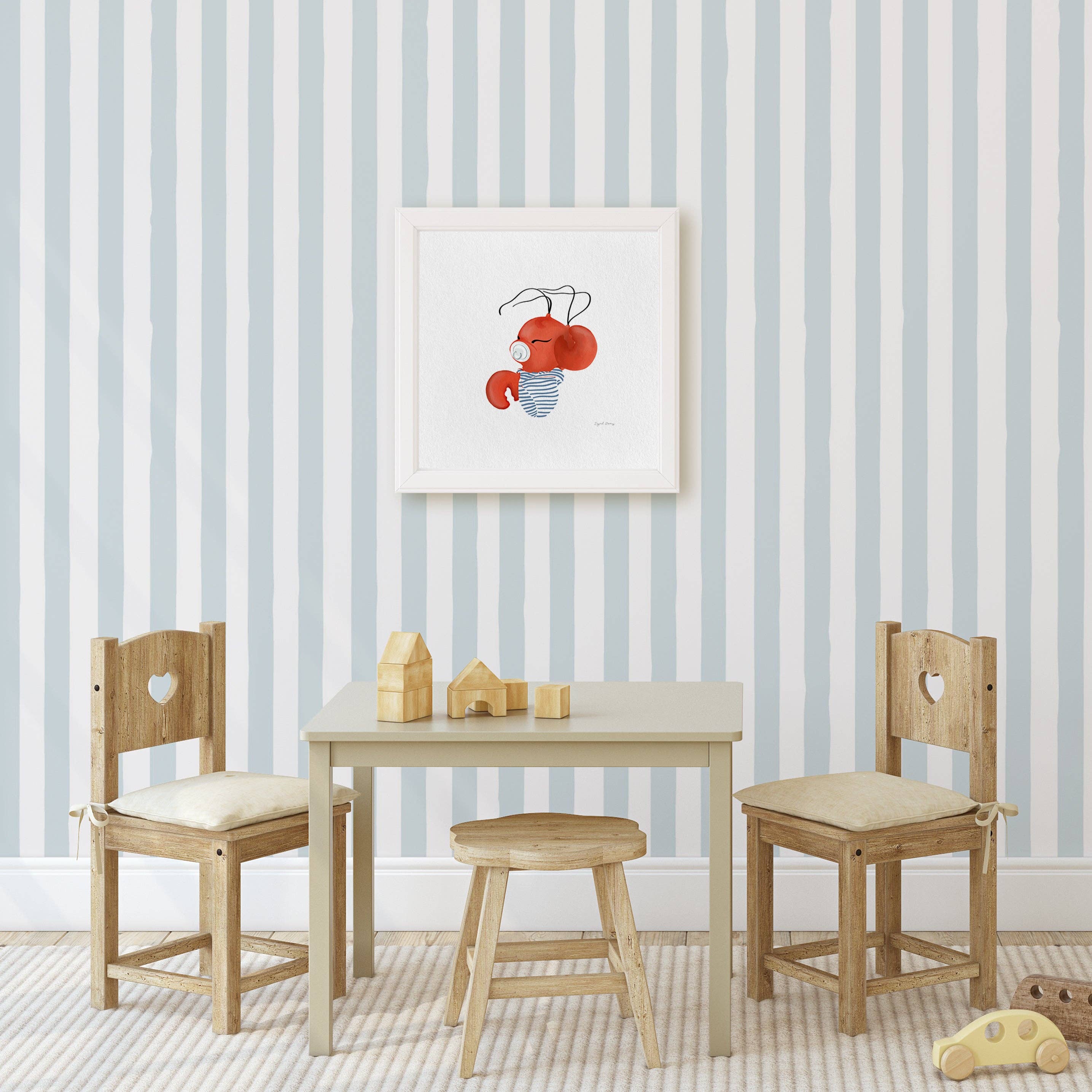 Baby Lobstah Art Print 12 x 12