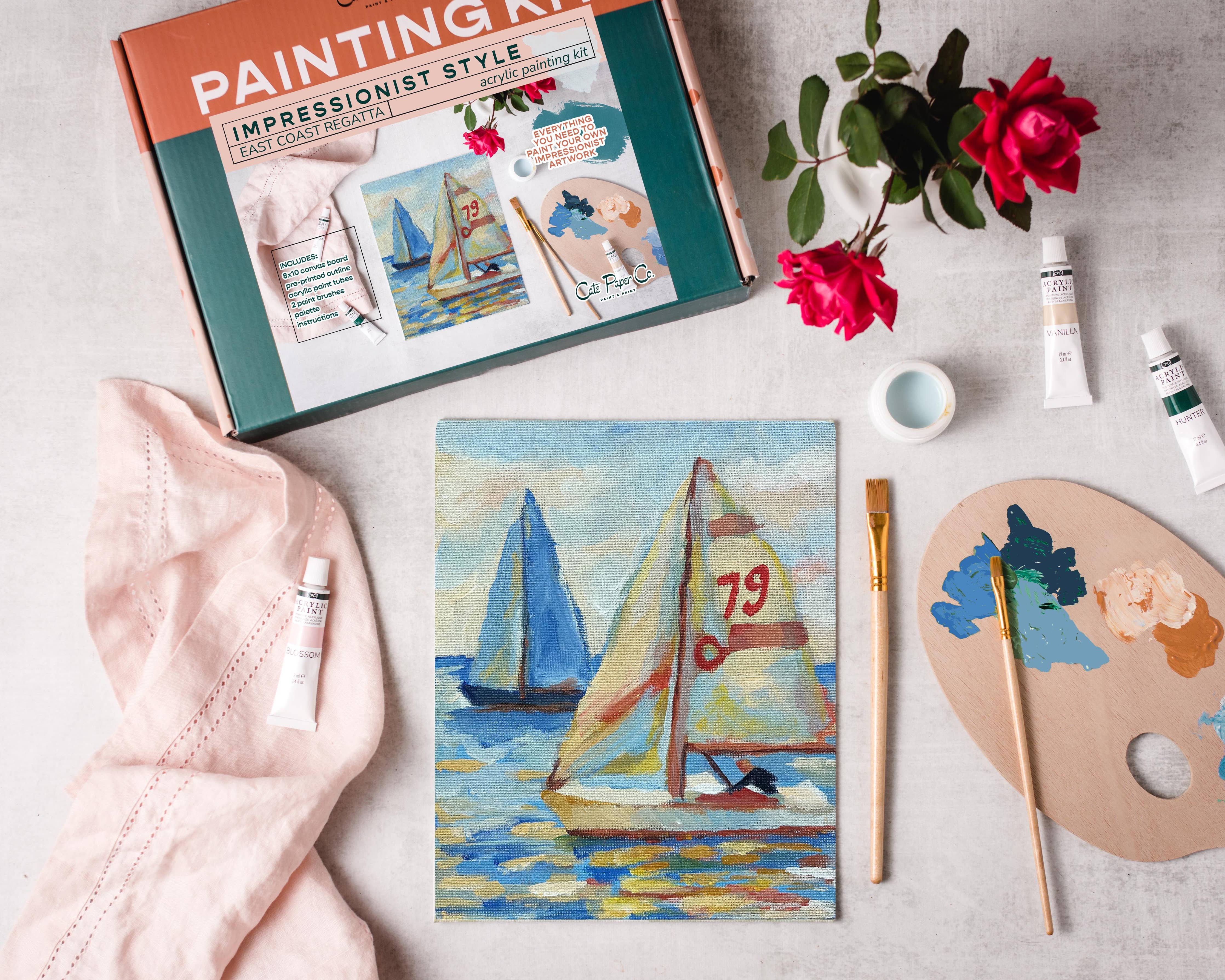 East Coast Regatta Impressionist Painting Kit