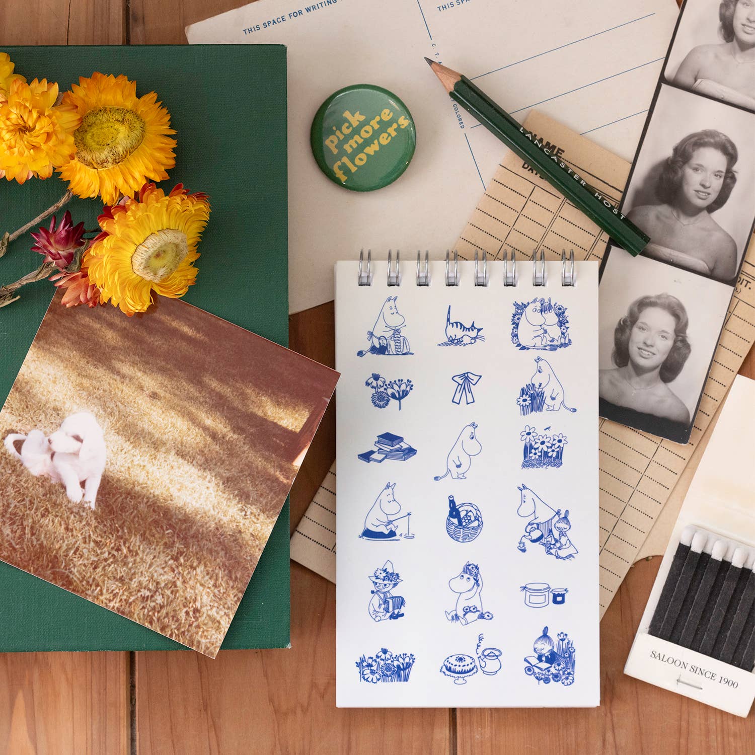 3P4 x Moomin - Moominvalley Mini Notebook