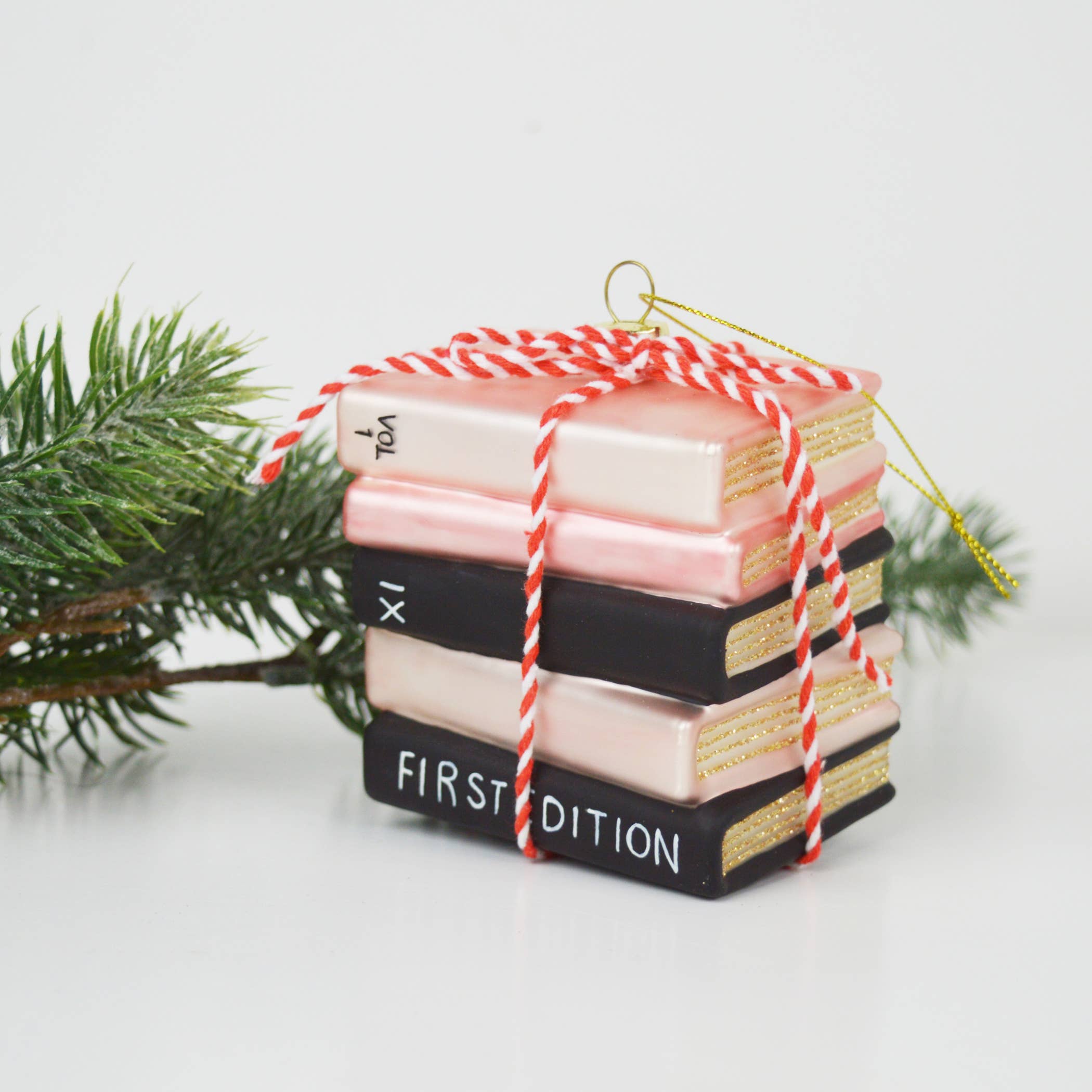 Book Club Glass Ornament — Boxed
