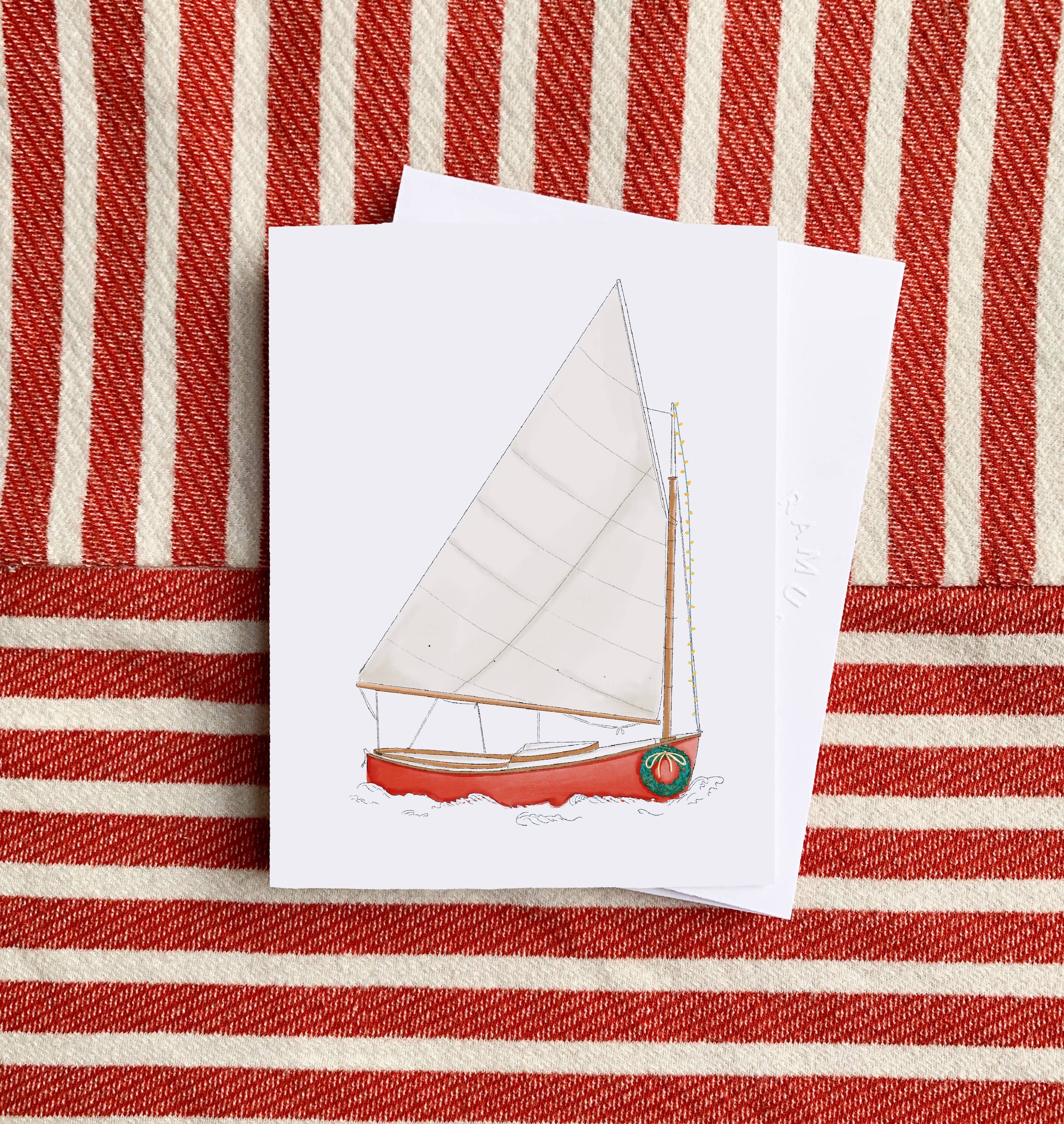 Holiday Sailboat Boxed Set — Set of 8 Cards