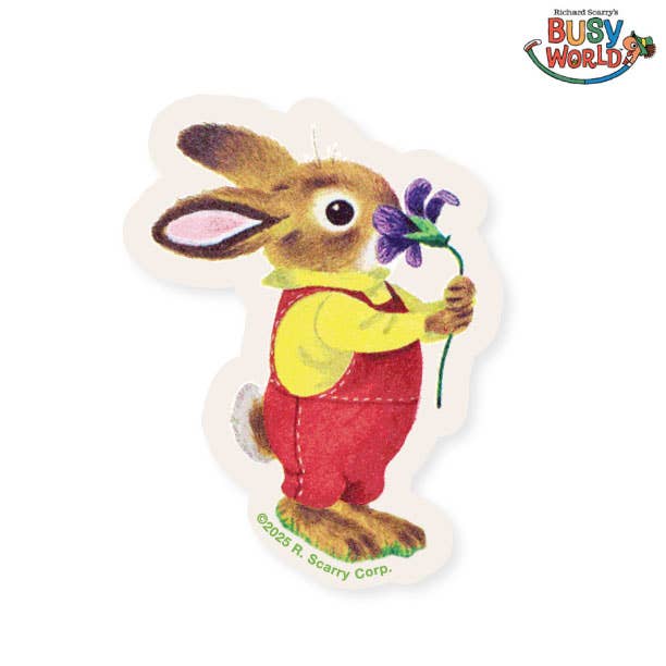 3P4 × Richard Scarry® – Nicholas Bunny Iris Vinyl Sticker
