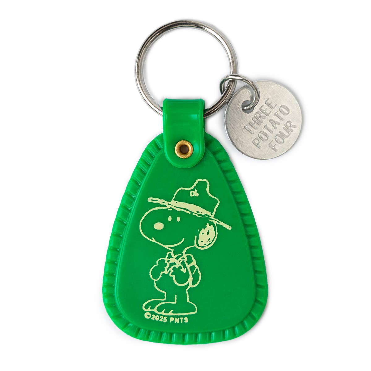 3P4 × Peanuts® “Snoopy Beagle Scout” Saddle Keychain