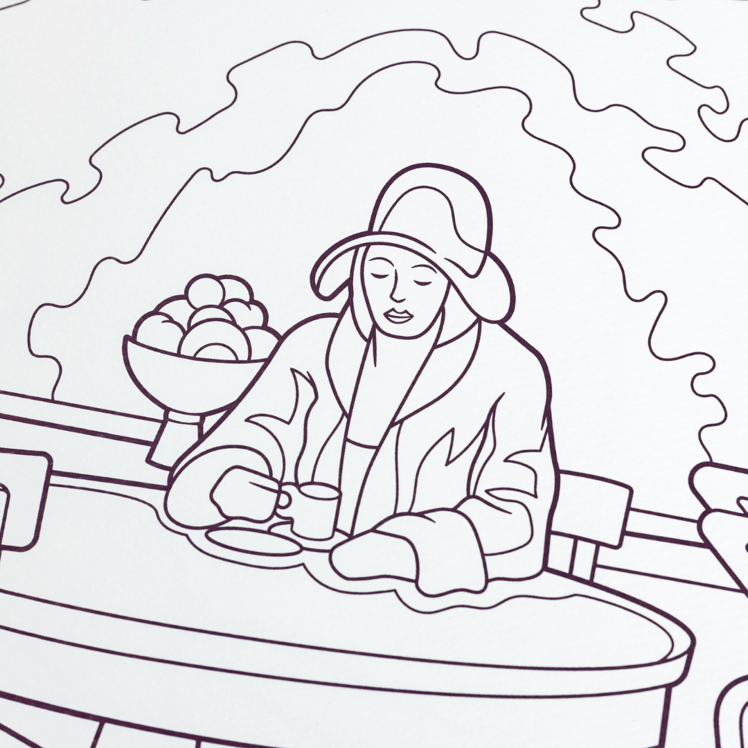 Edward Hopper Coloring Book | 12 Masterpieces | Thick Premium Paper