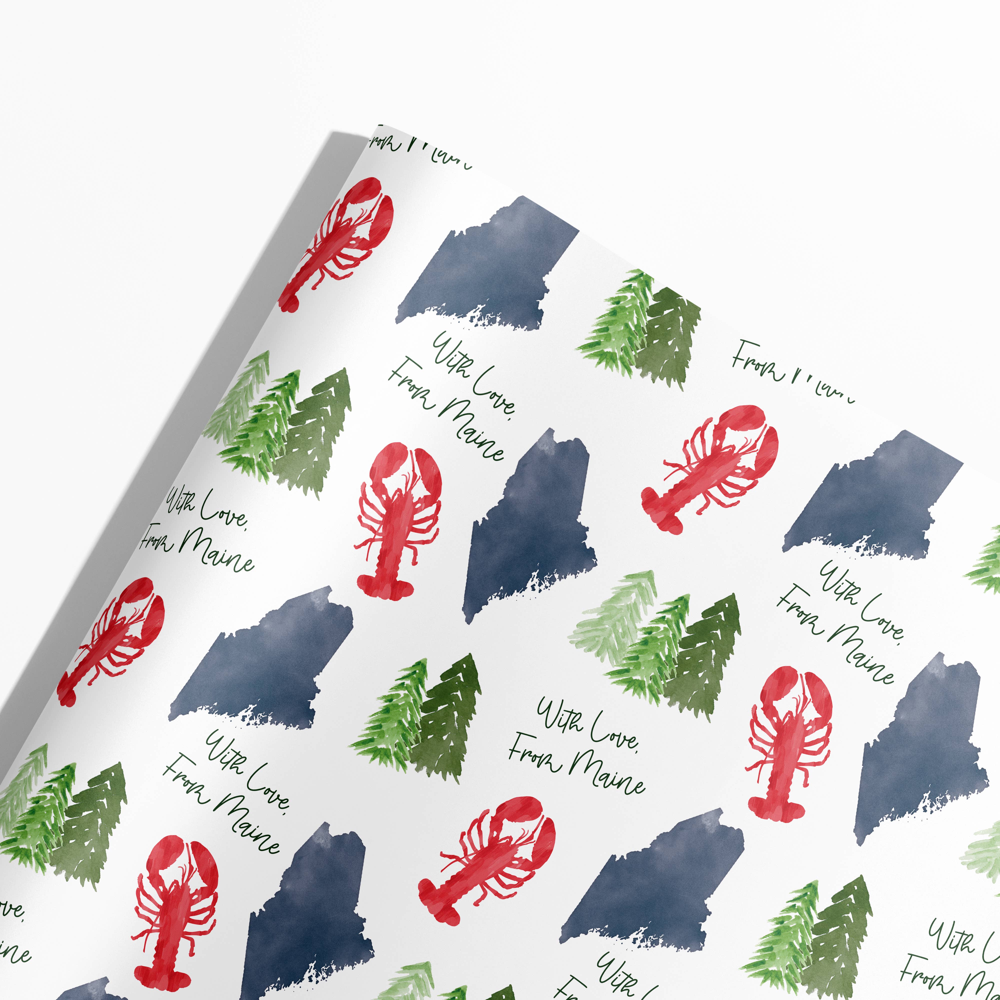 Maine Gift Wrap — “With Love, From Maine”