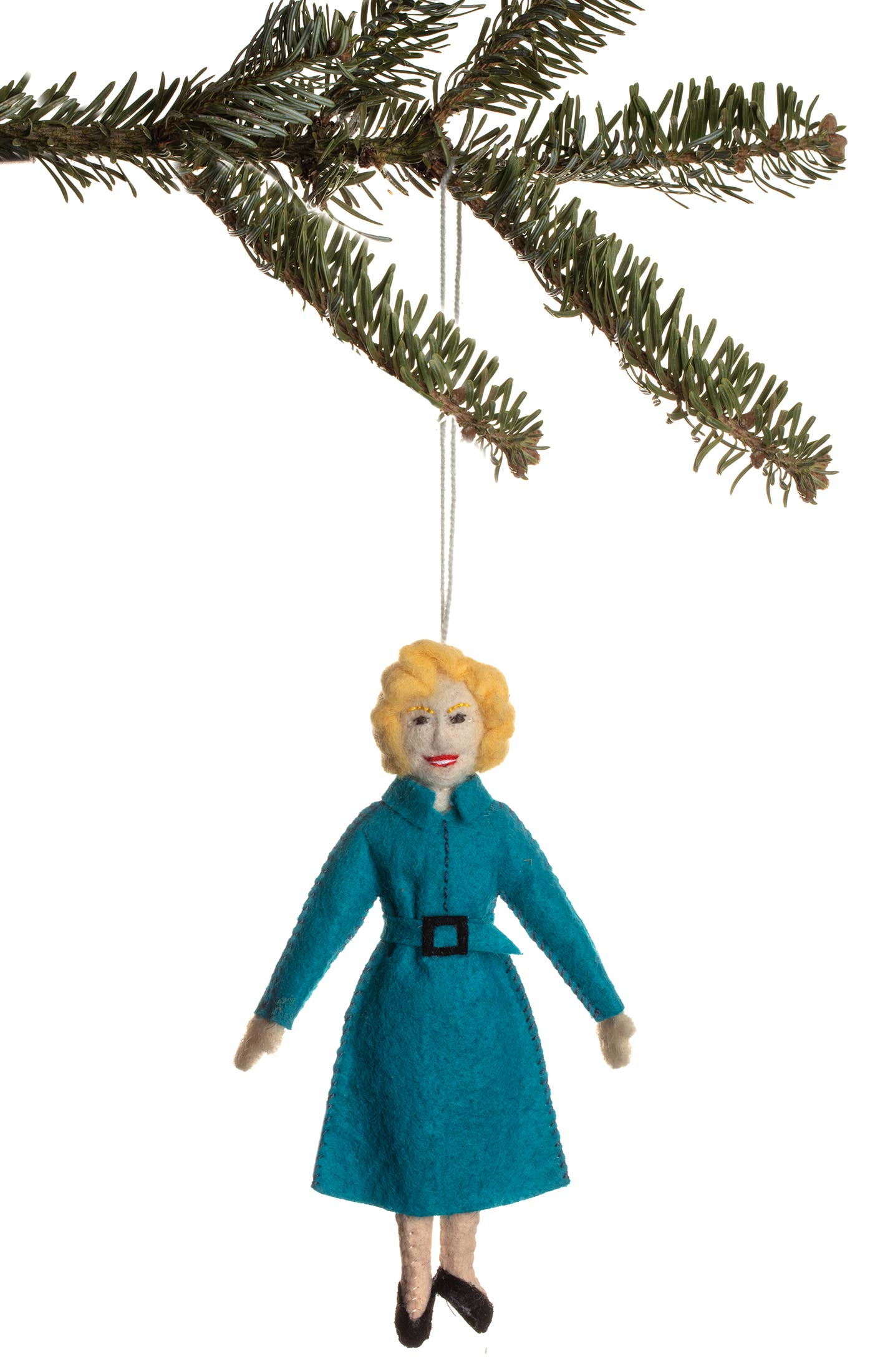 Felt Betty White Ornament — Handmade