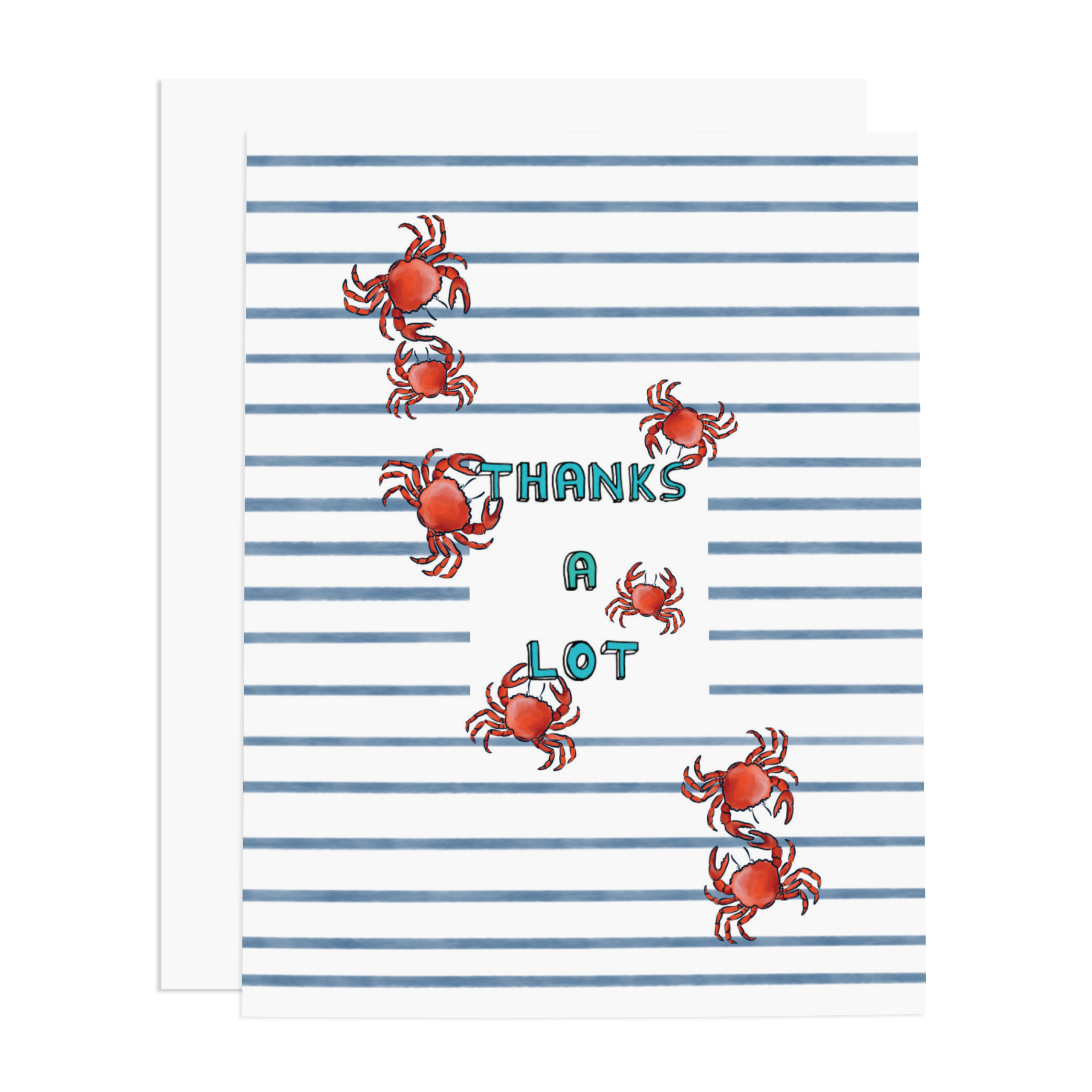 Thanks a Lot Crabs Greeting Card