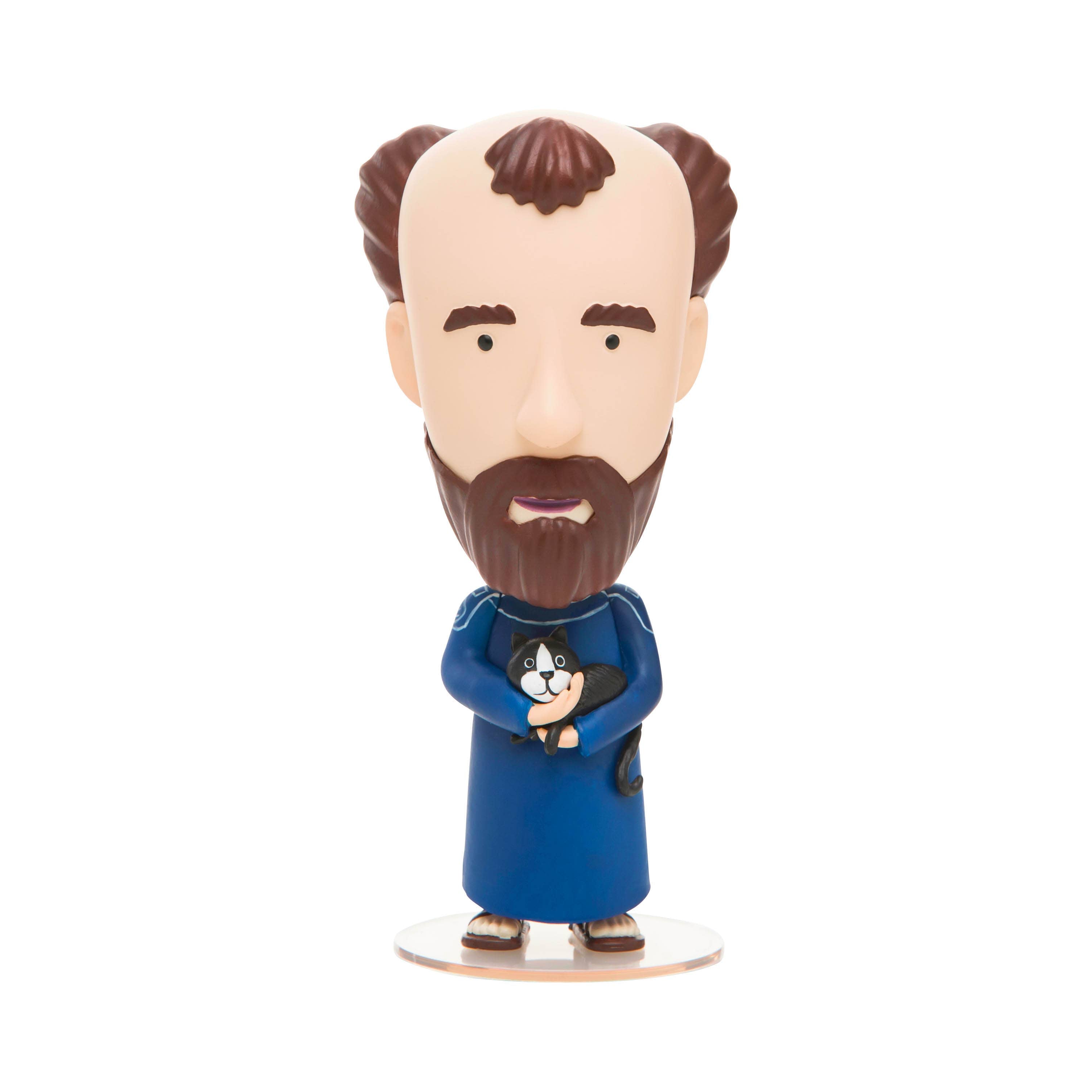 Gustav Klimt Figurine | 5" Art History Collectible | Golden Phase Stickers