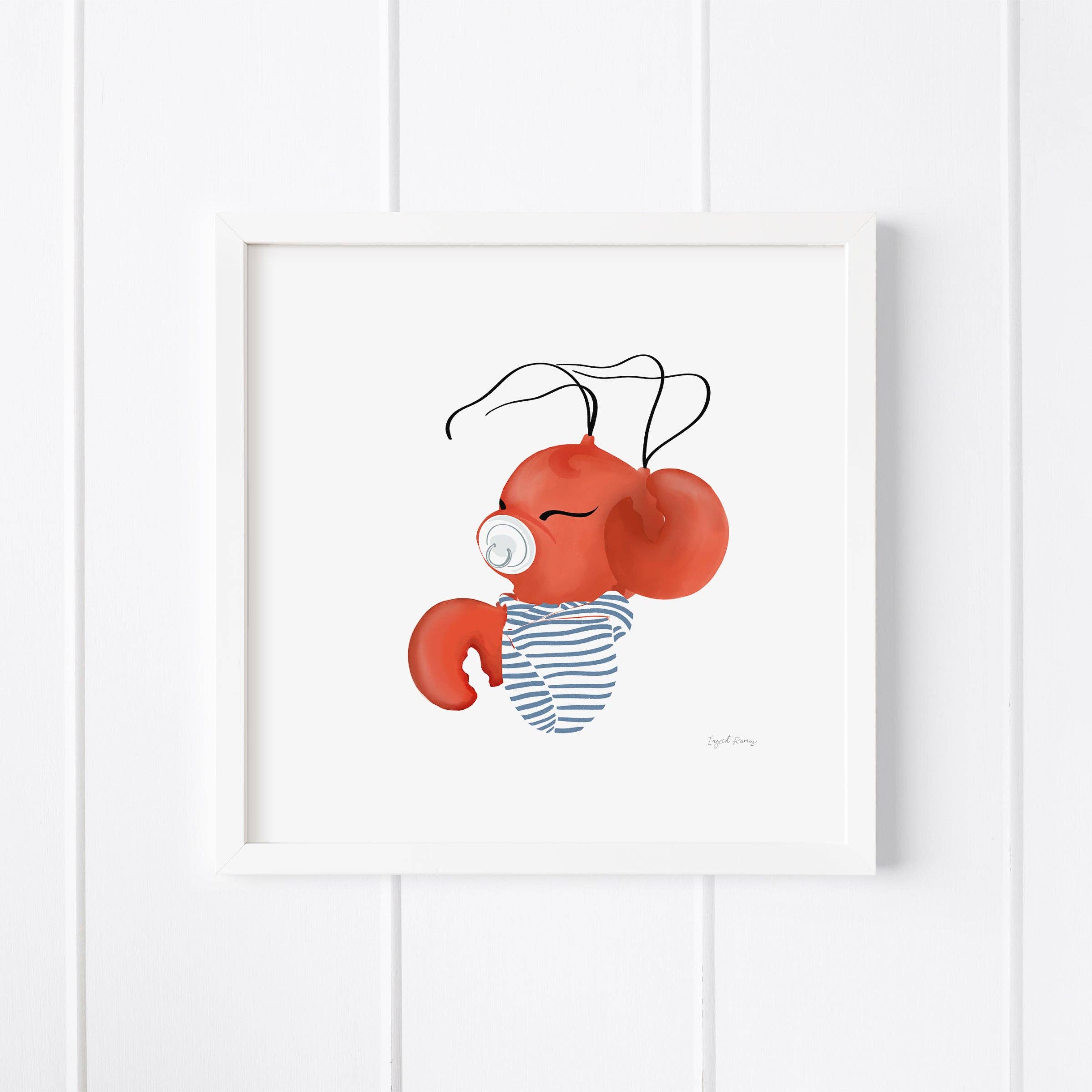 Baby Lobstah Art Print 12 x 12