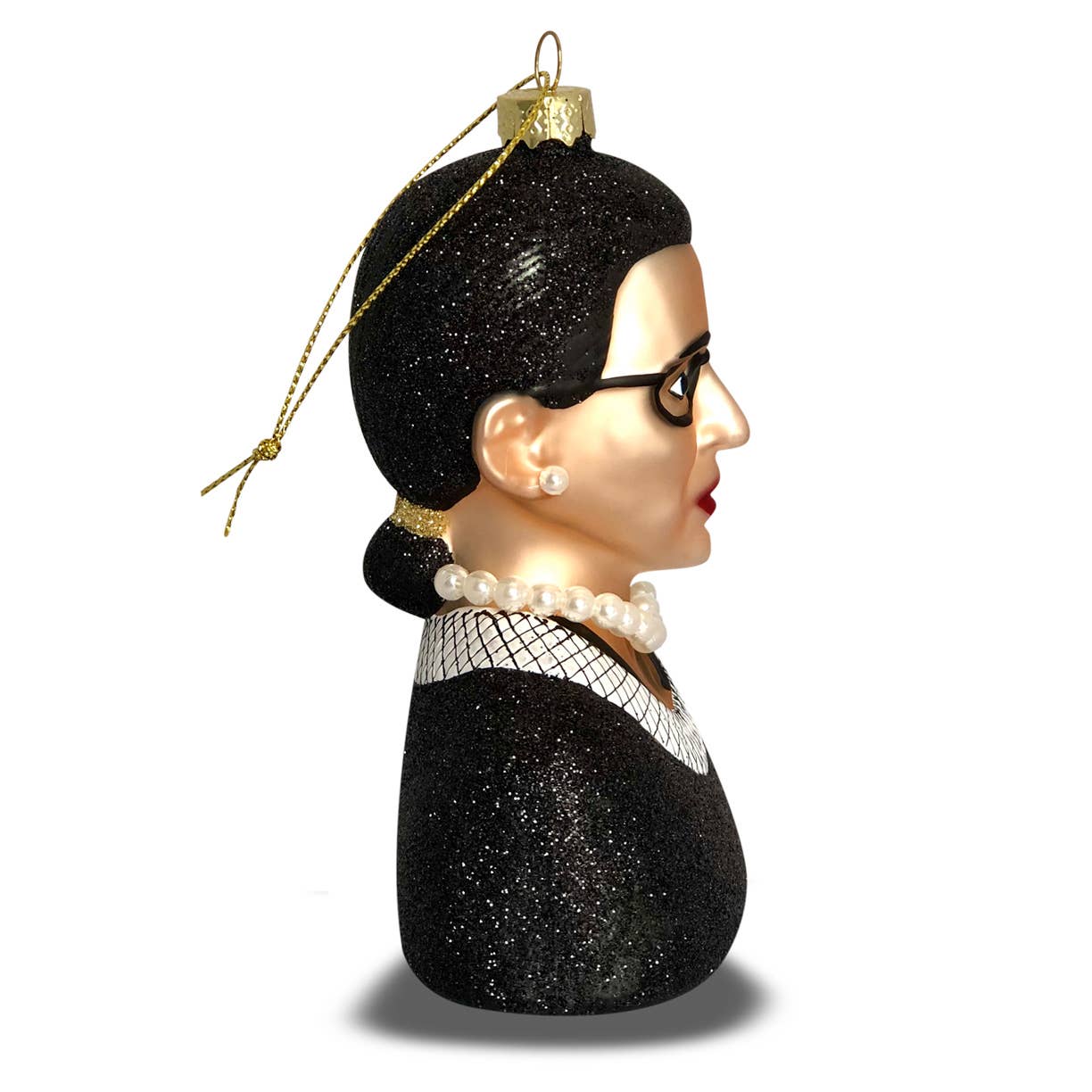 Notorious RBG Glass Ornament — “Women We Admire” Collection