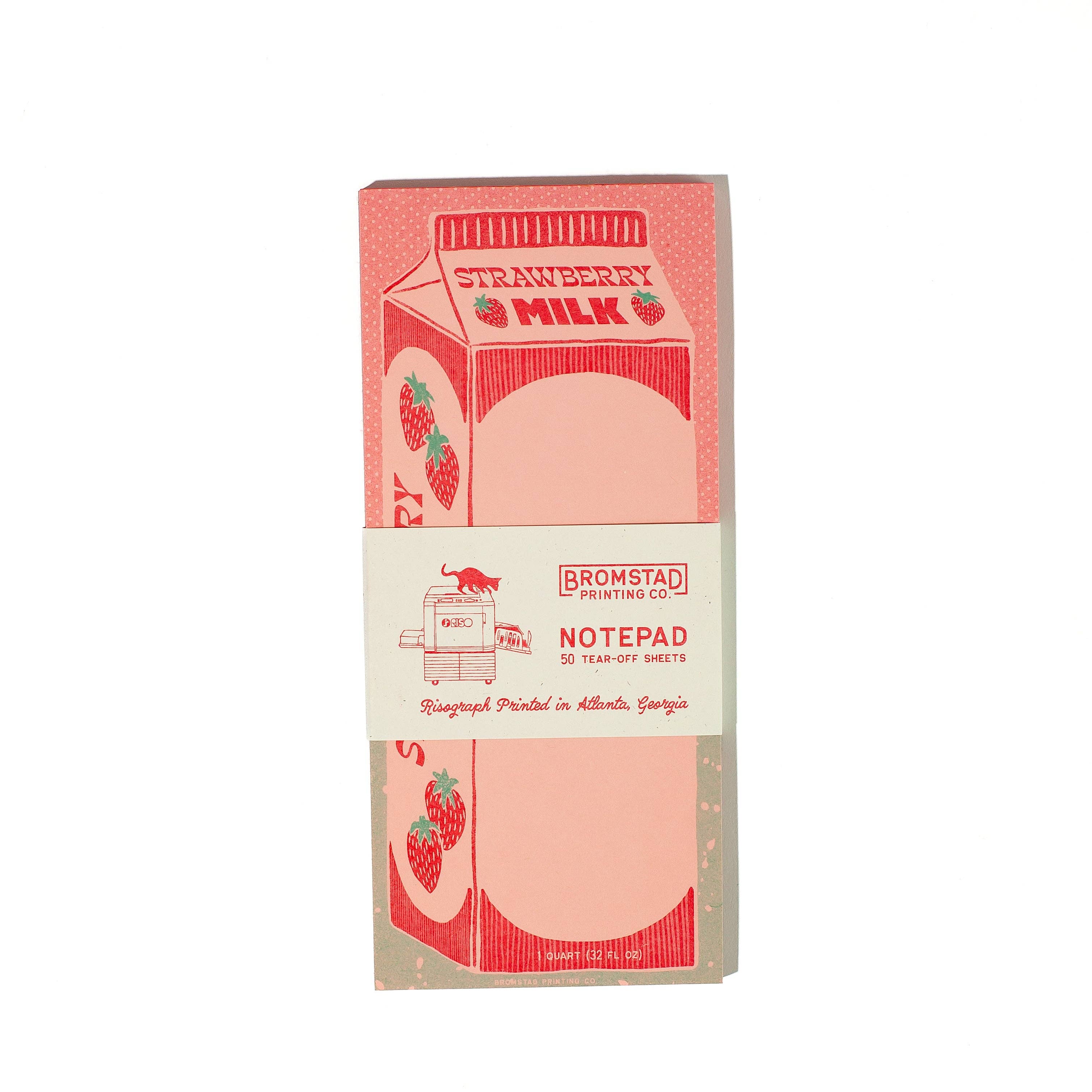Strawberry Milk - Risograph Notepad