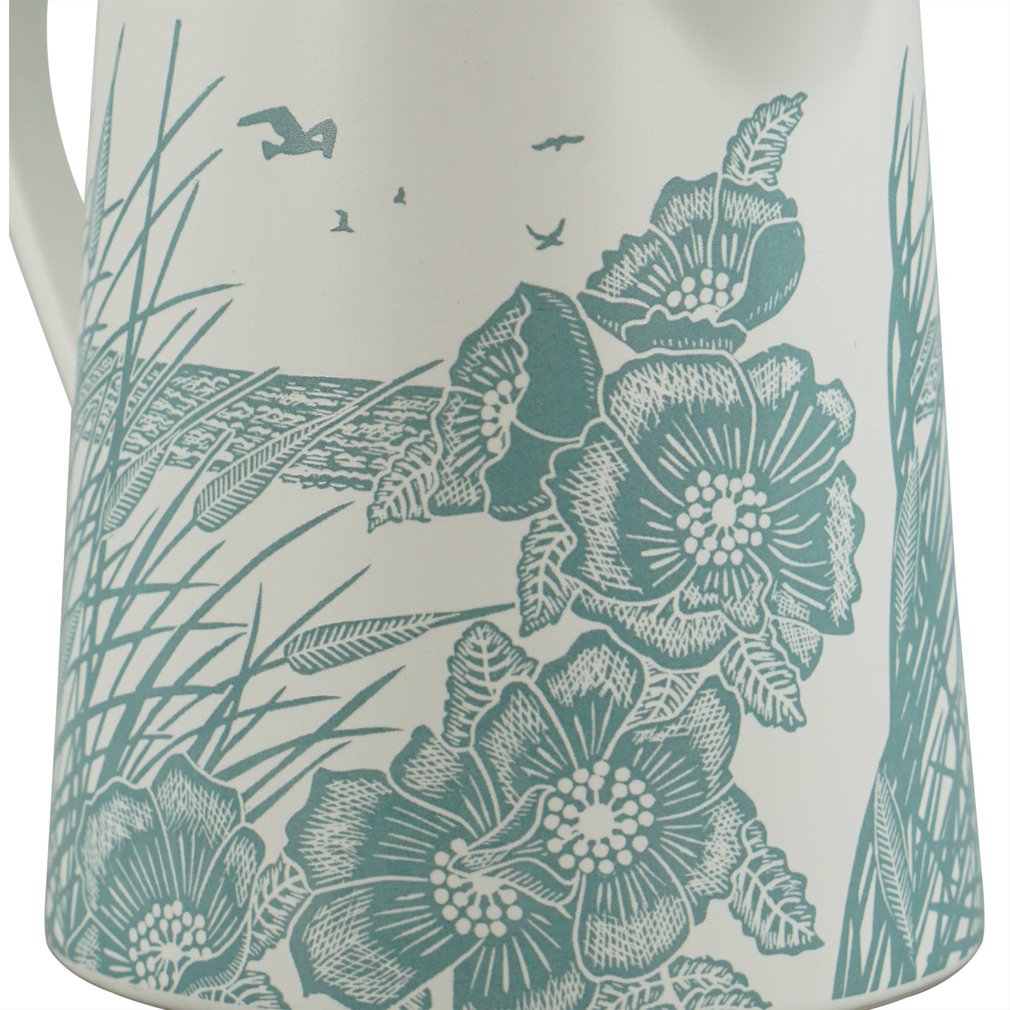 Kate Heiss “Powder Blue Seascape” Ceramic Jug (17 fl oz)