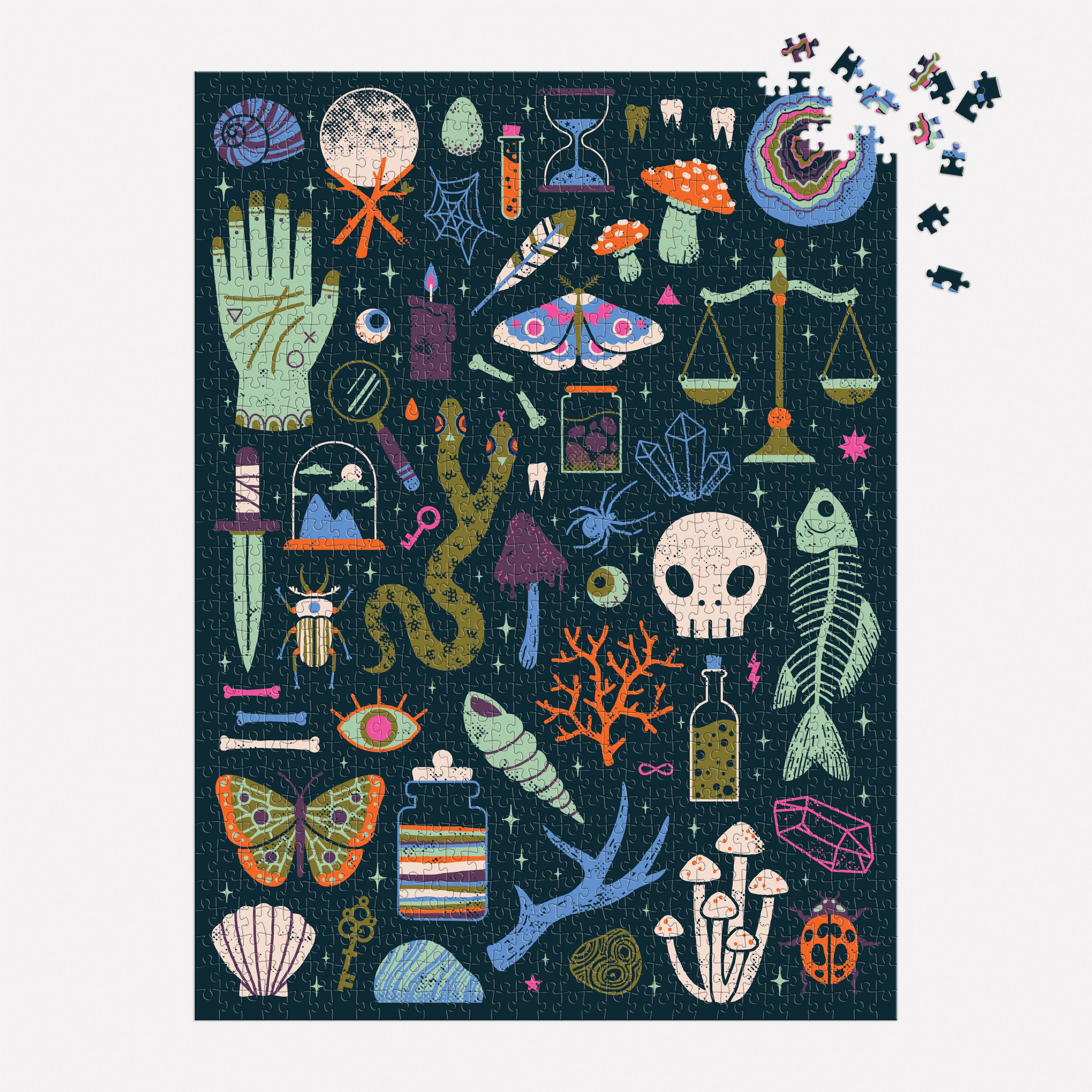 Occult and Curious Glow in the Dark 1000 Piece Puzzle