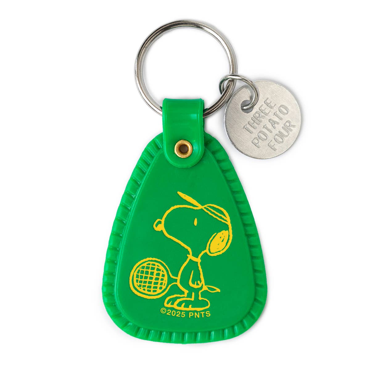 3P4 × Peanuts® “Snoopy Tennis” Saddle Keychain