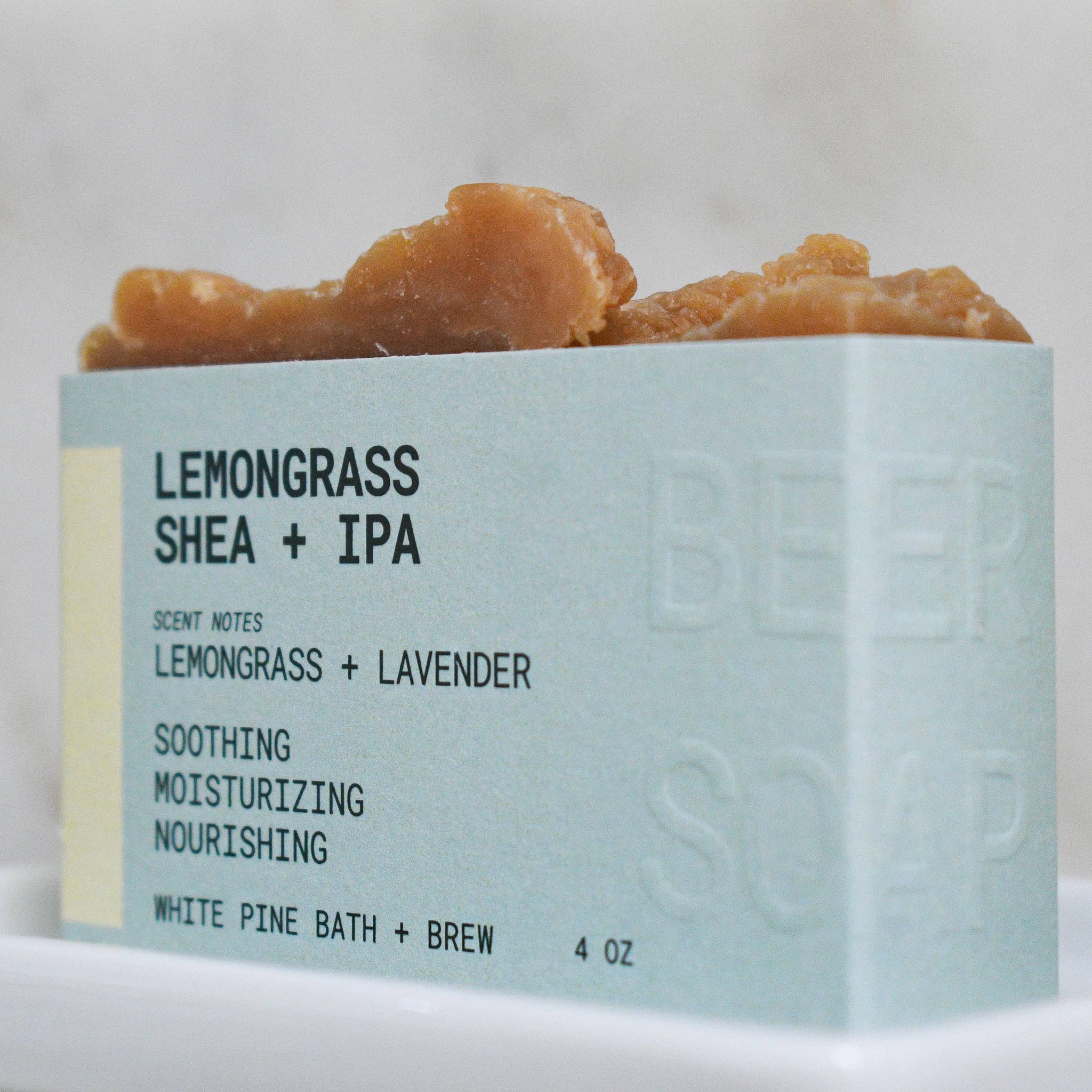 Lemongrass Shea + IPA - Beer Soap