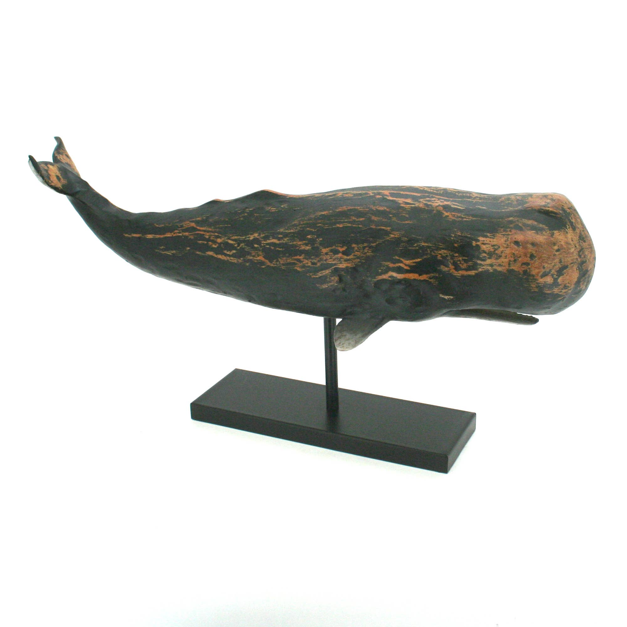 Black Sperm Whale Sculpture
