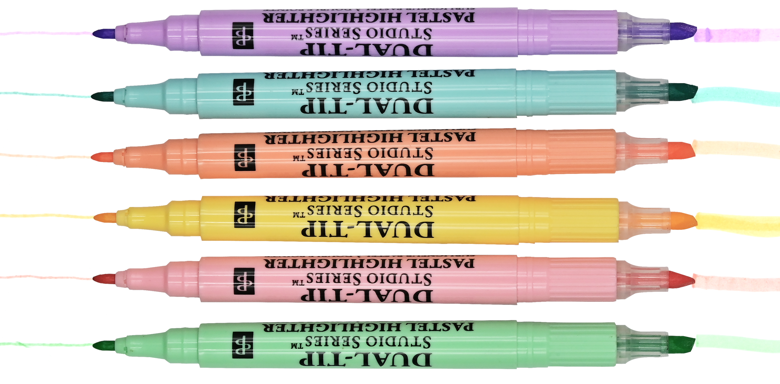 Studio Series Dual-Tip Pastel Highlighters – Set of 6