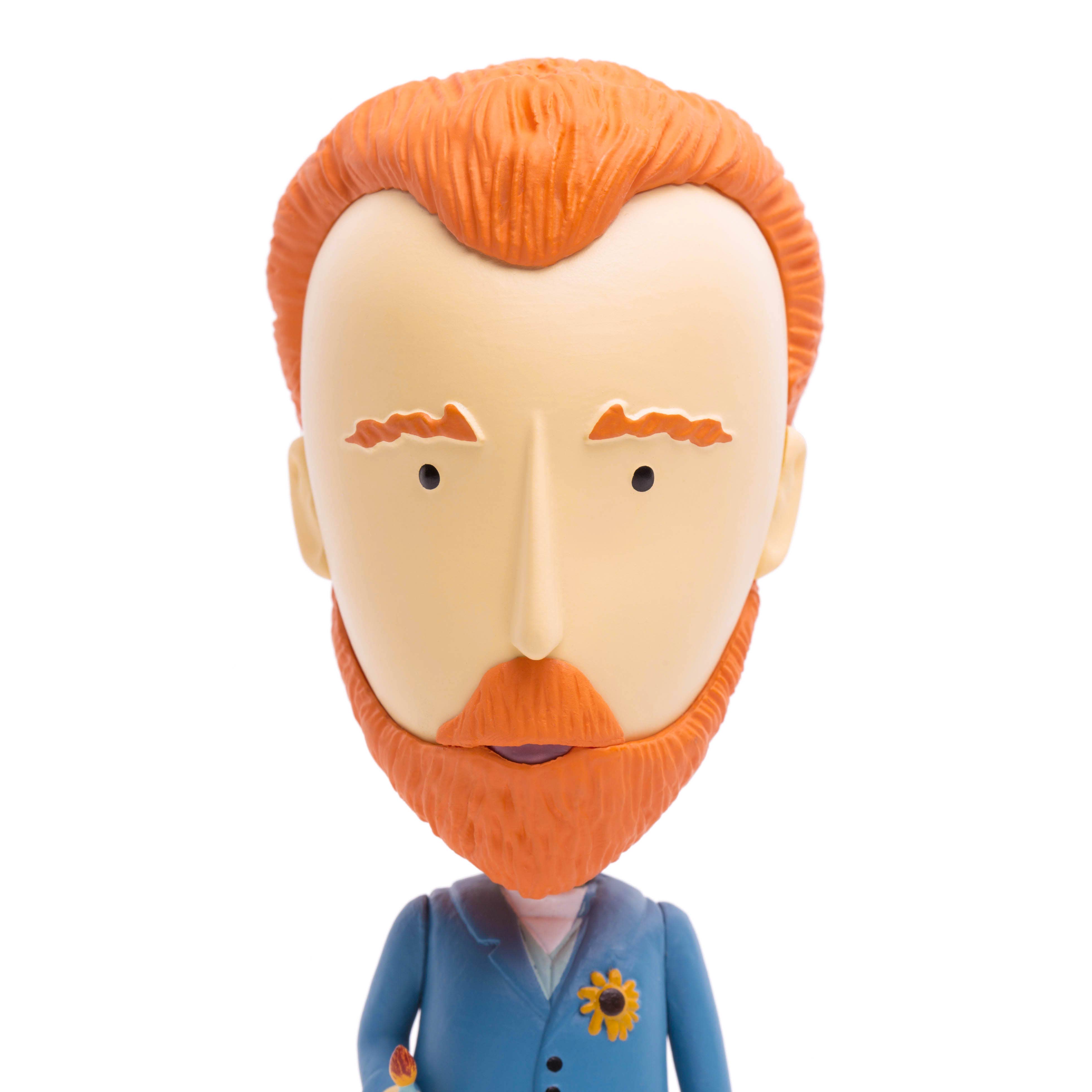 Vincent van Gogh Figurine | 5" Art History Collectible | 2 Removable Ears + Bandaged Ear