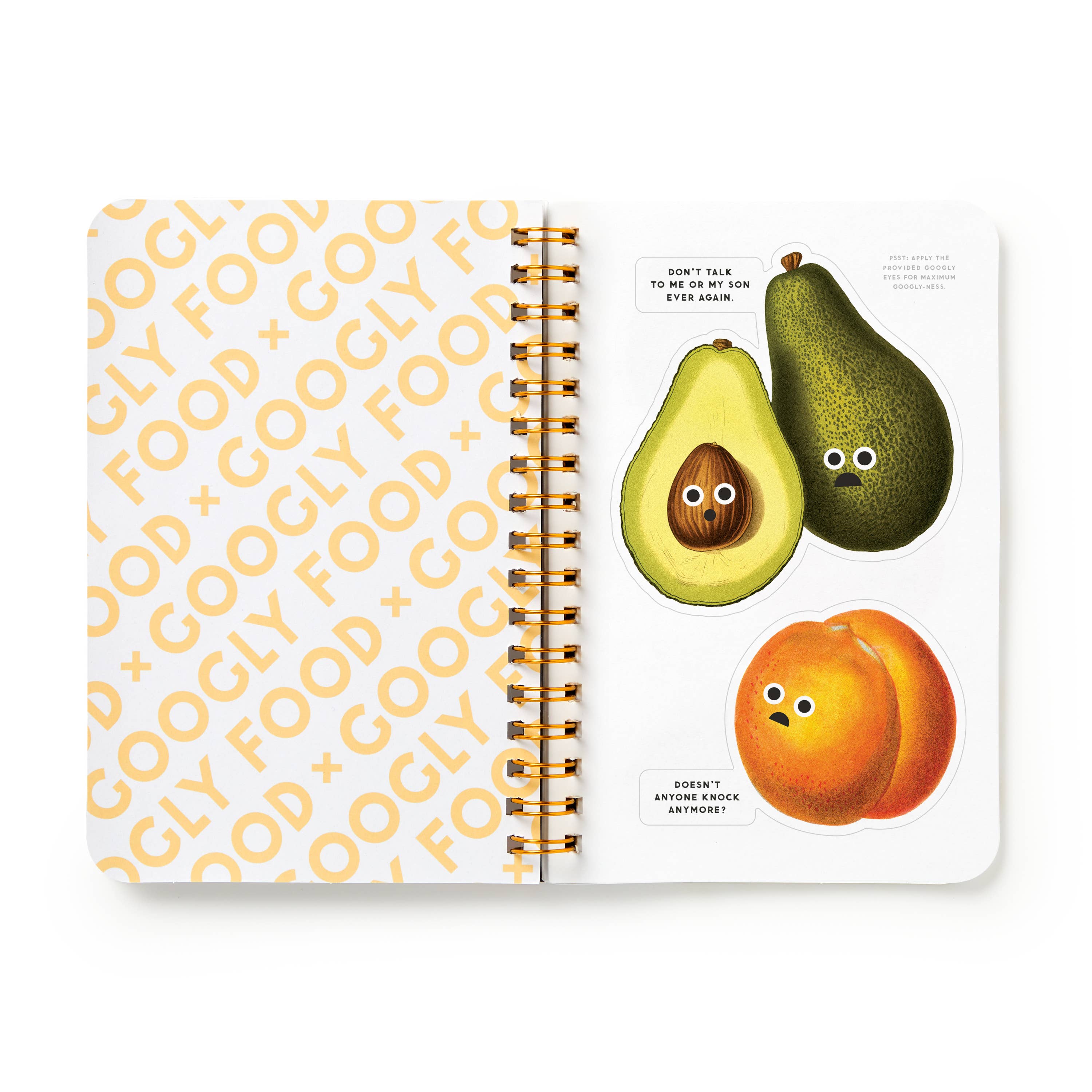 Googly Food Sticker Book by Brass Monkey