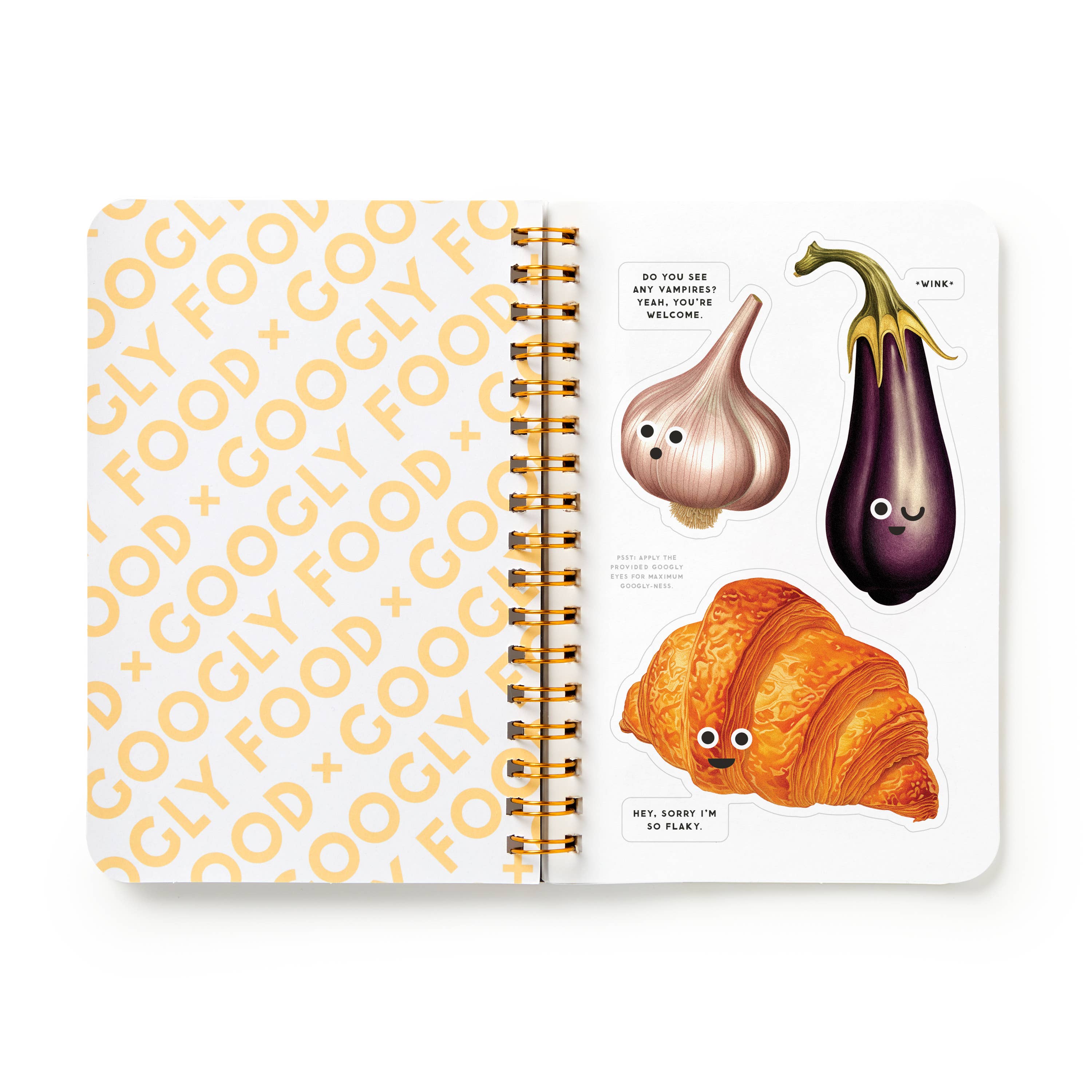 Googly Food Sticker Book by Brass Monkey