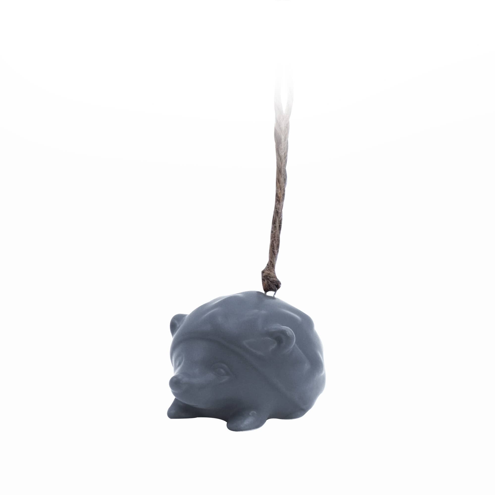 Woodland Folk “Navy Hedgehog” Ceramic Hanging Decoration