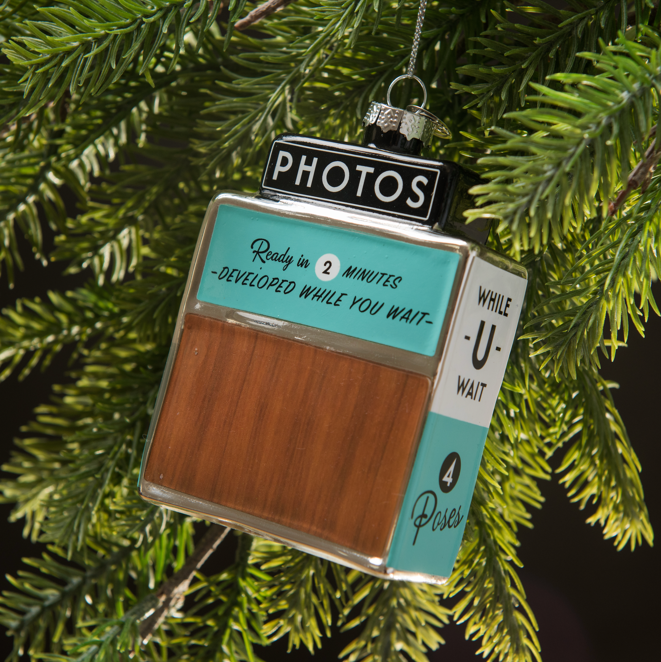 Photo Booth Holiday Ornament — Hand-Blown Glass