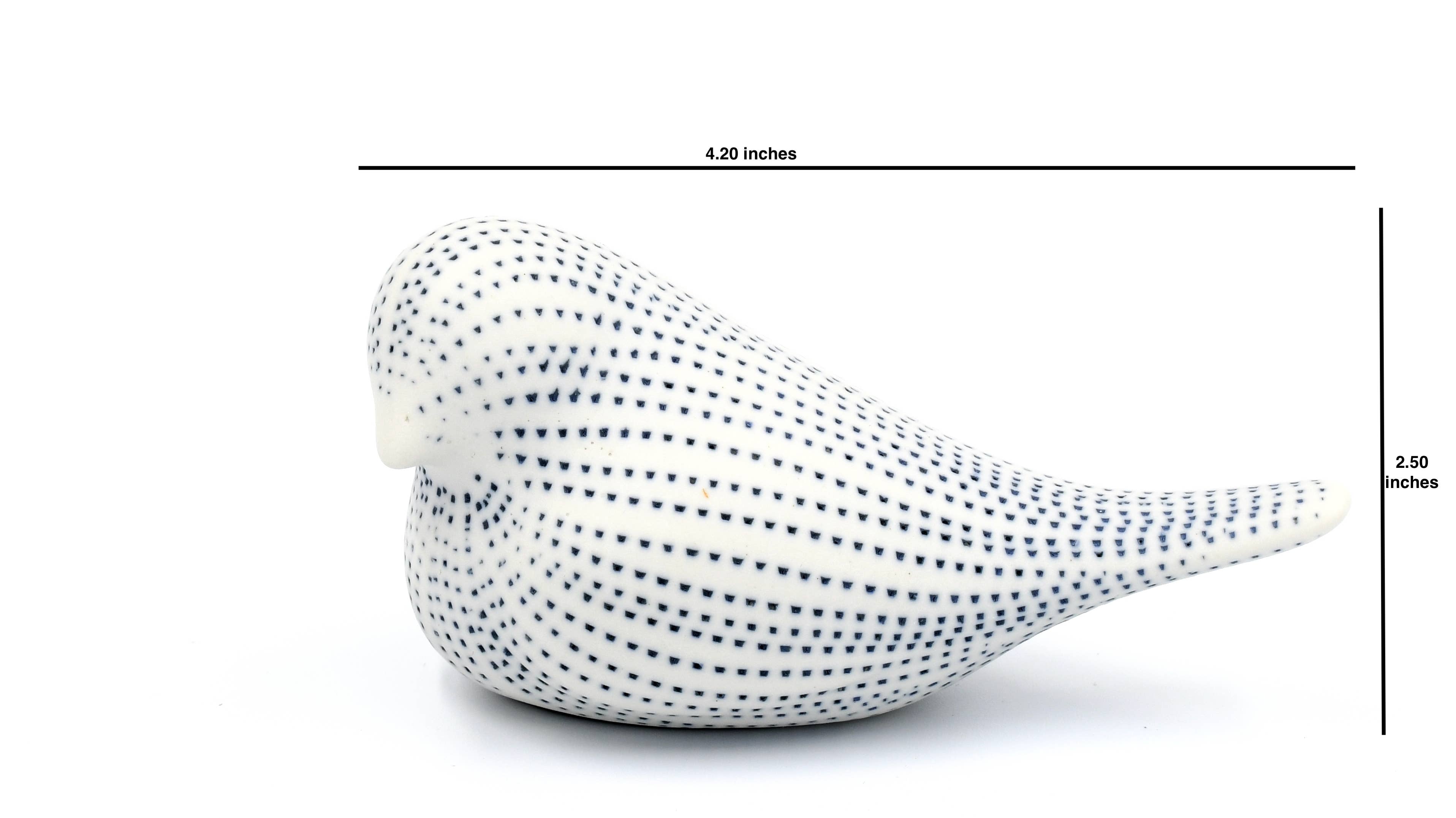 Mini Bird - Handcrafted Porcelain Sculpture Ornament