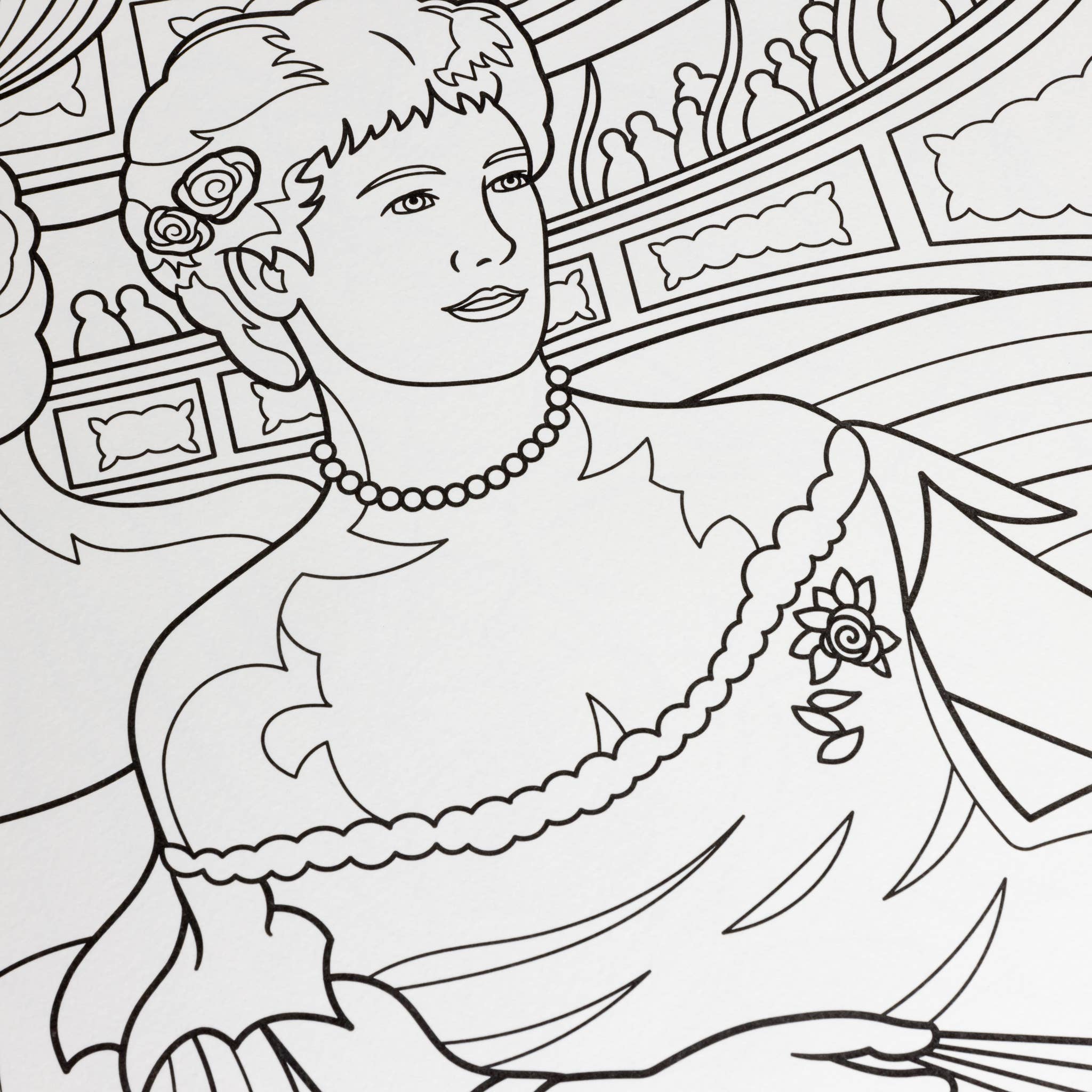 Women in Art Coloring Book | 12 Masterpieces by Female Artists | Thick Premium Paper