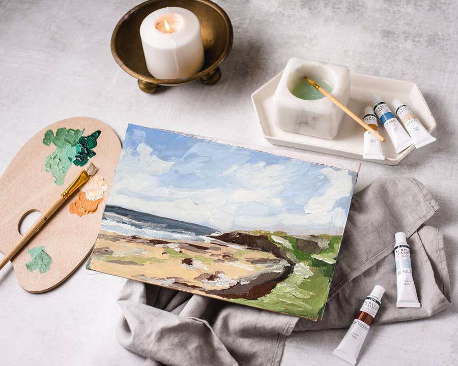 Seashore Path Impressionist Painting Kit