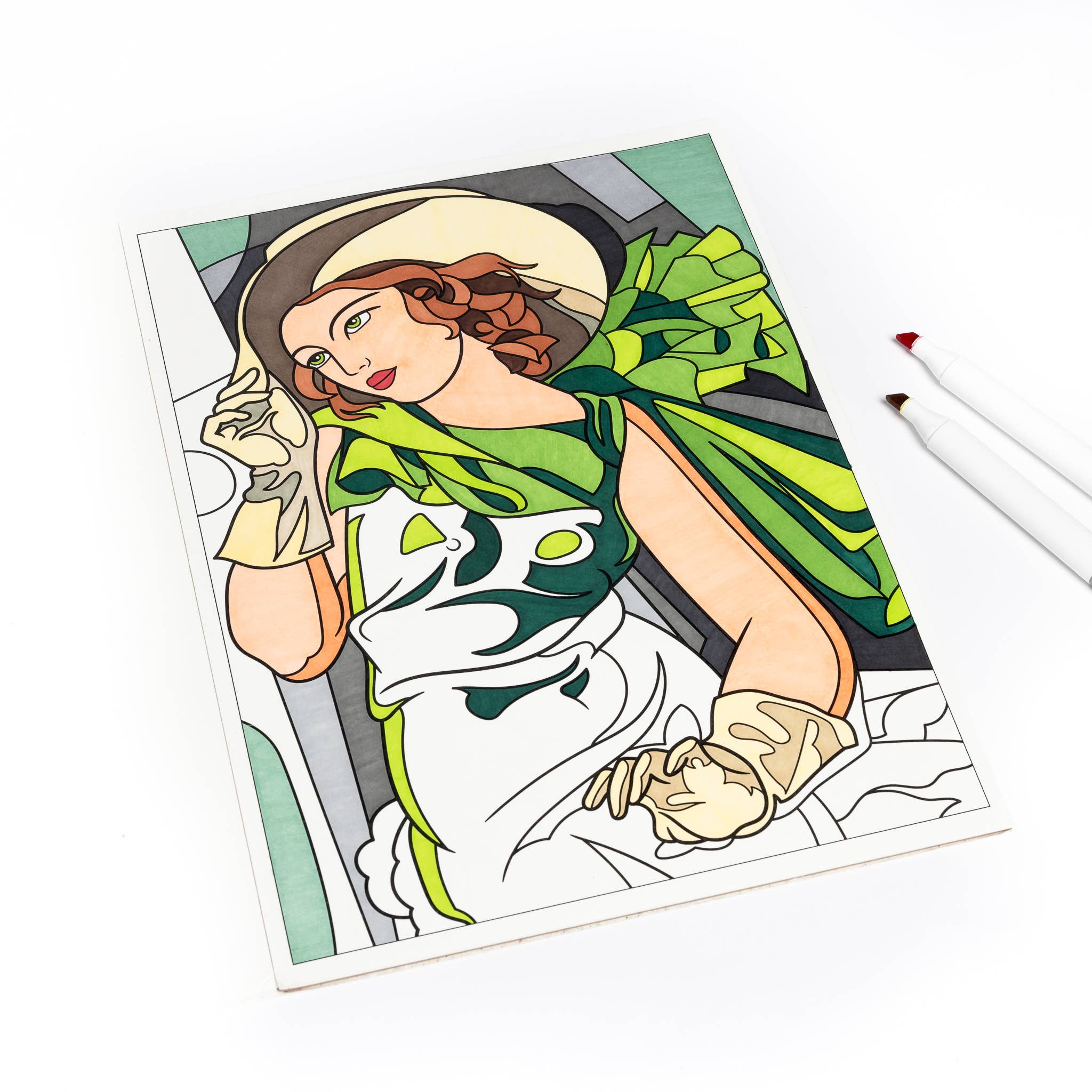 Women in Art Coloring Book | 12 Masterpieces by Female Artists | Thick Premium Paper