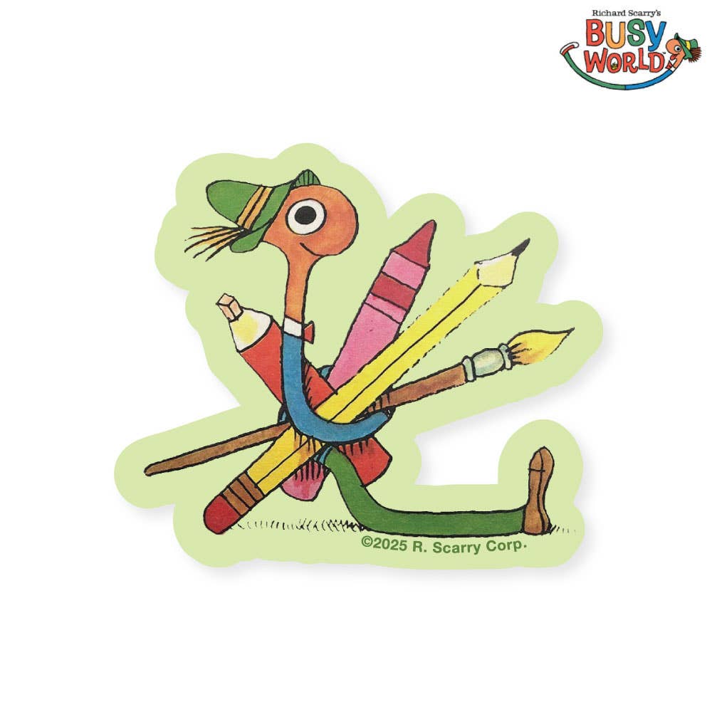 3P4 × Richard Scarry® – Lowly Art Vinyl Sticker