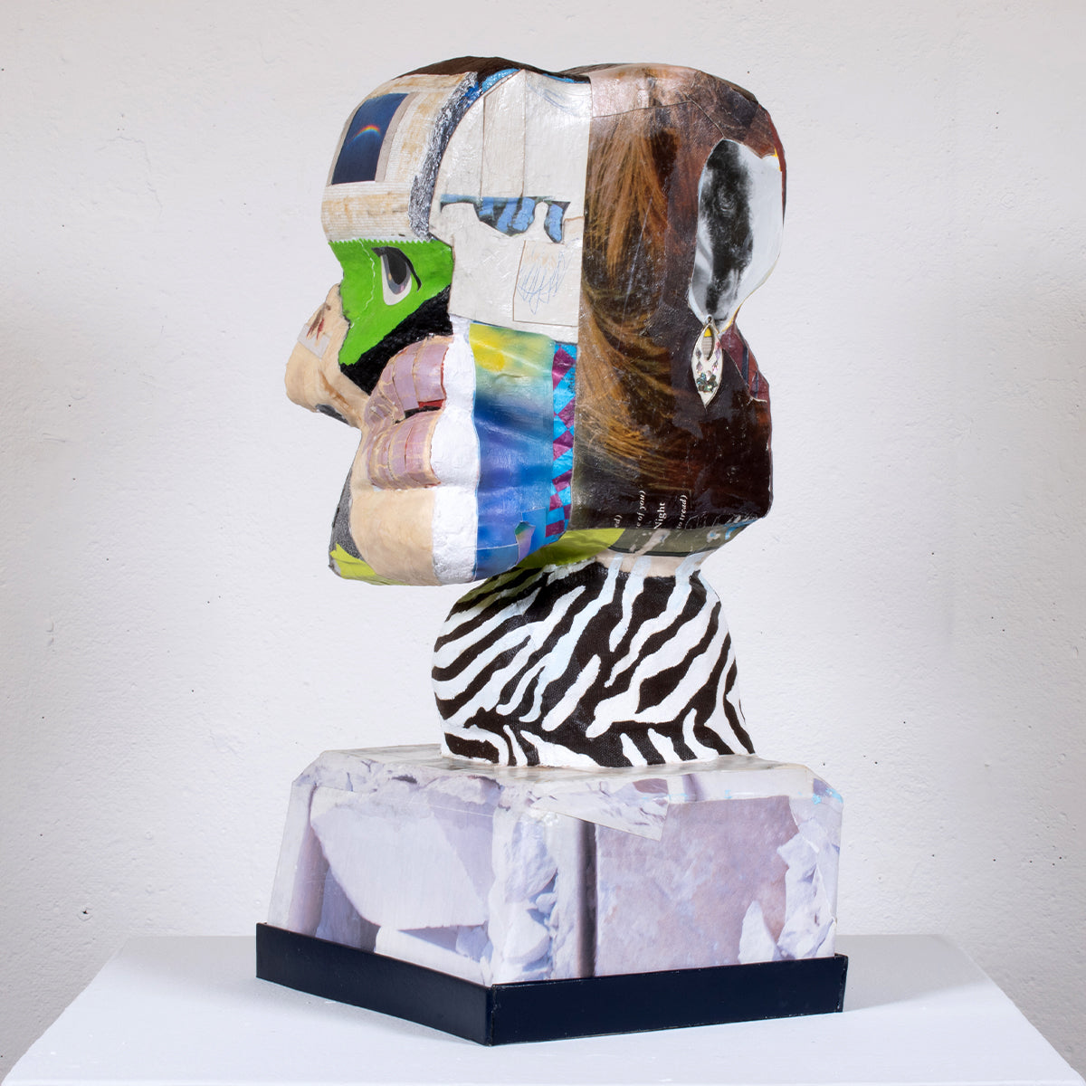 A Faux Granite Bust Sculpture