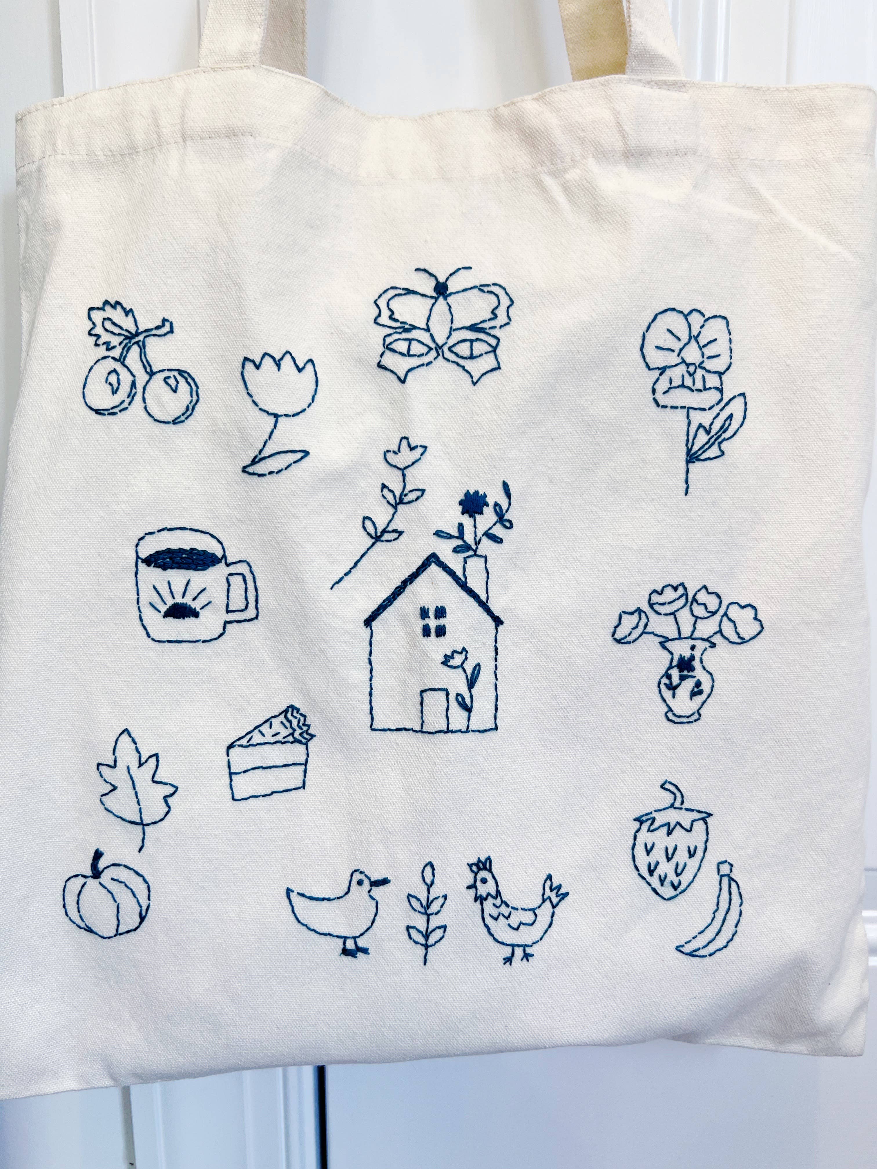 Farm House Stick and Stitch embroidery patterns