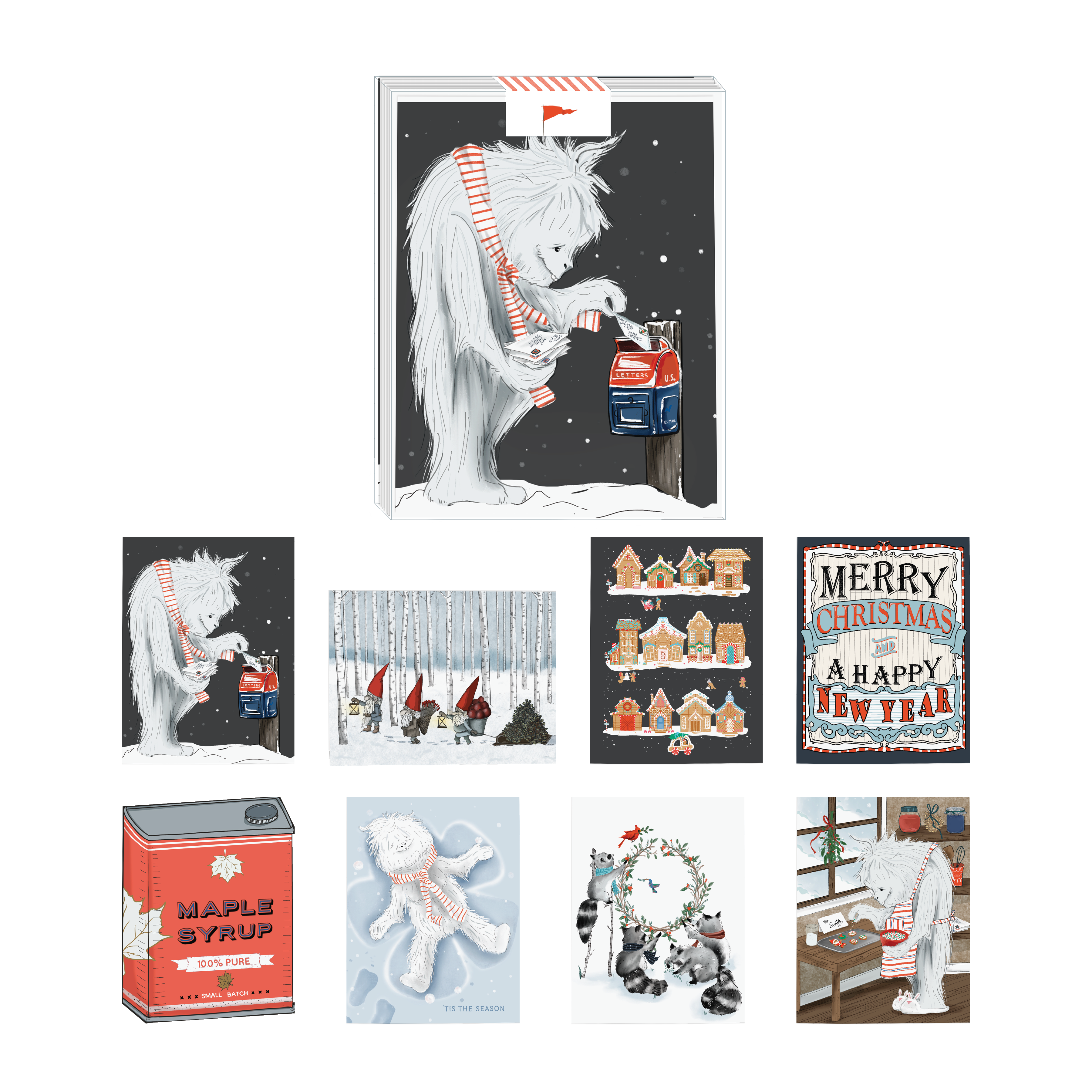Yeti Holiday Boxed Set — Set of 8 Cards
