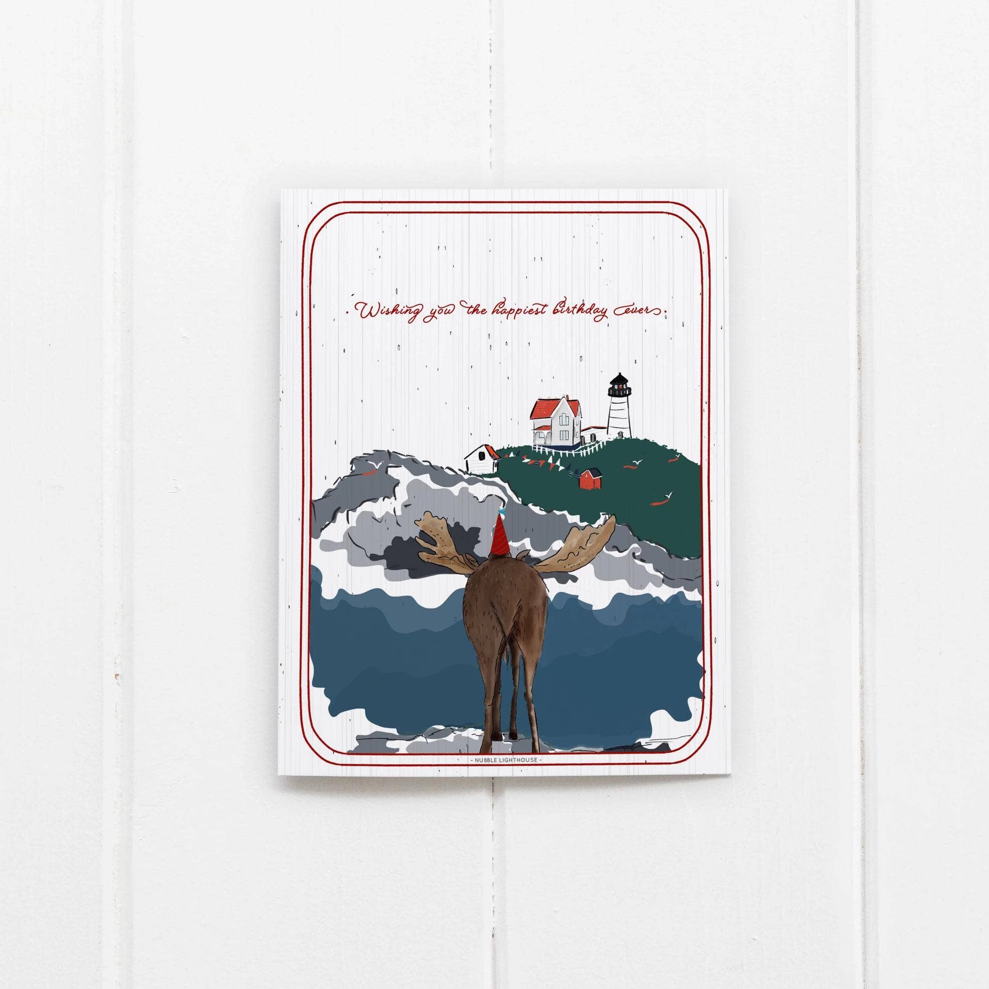 Moose Birthday Wishes Card