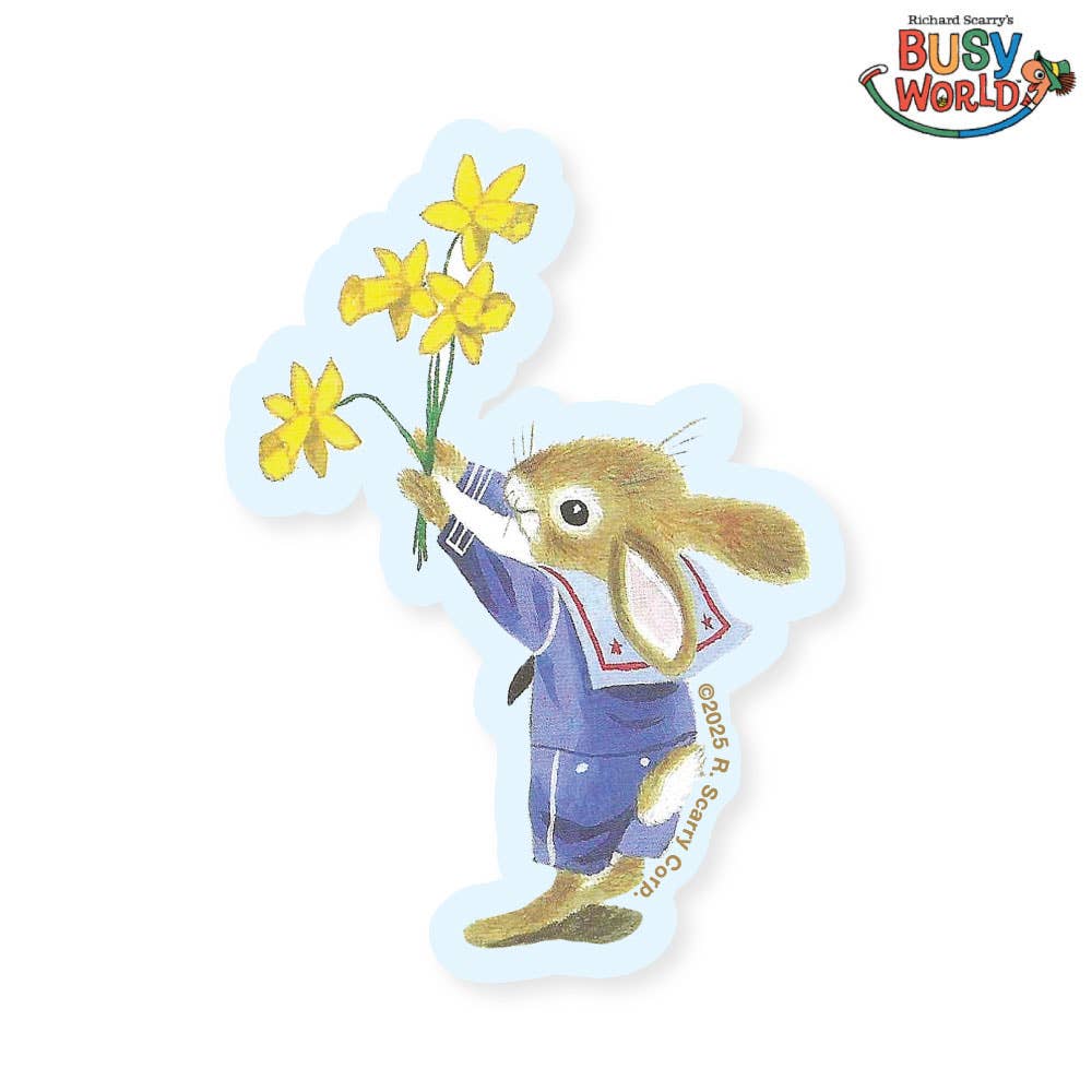 3P4 × Richard Scarry® – I Am a Bunny Vinyl Sticker