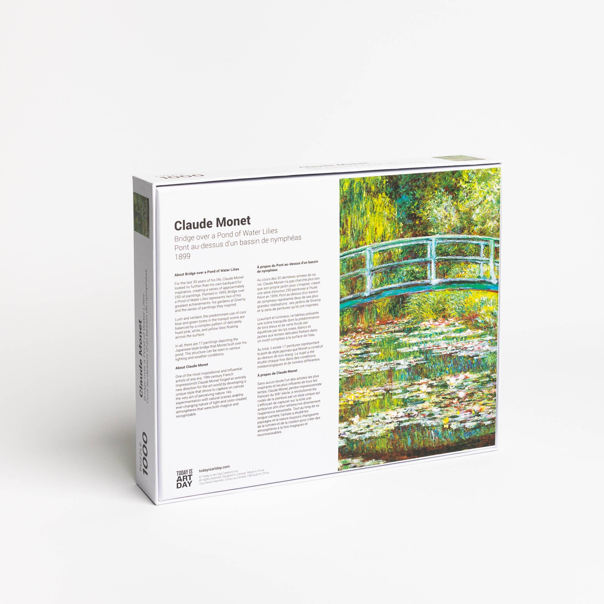 Monet Bridge over a Pond of Water Lilies Puzzle | 1,000 Pieces | 19.5" x 27.5"