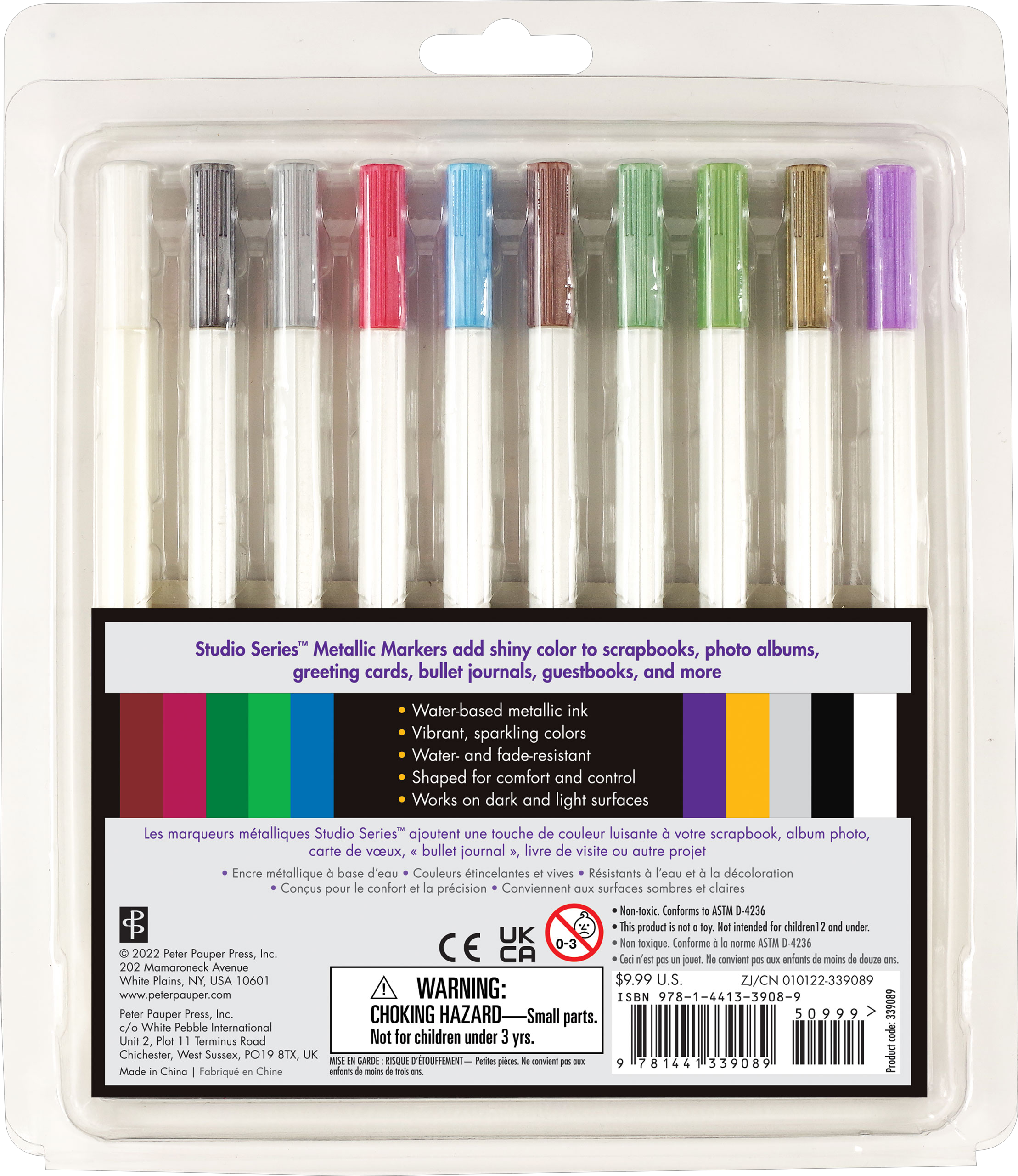 Studio Series Metallic Markers – Set of 10