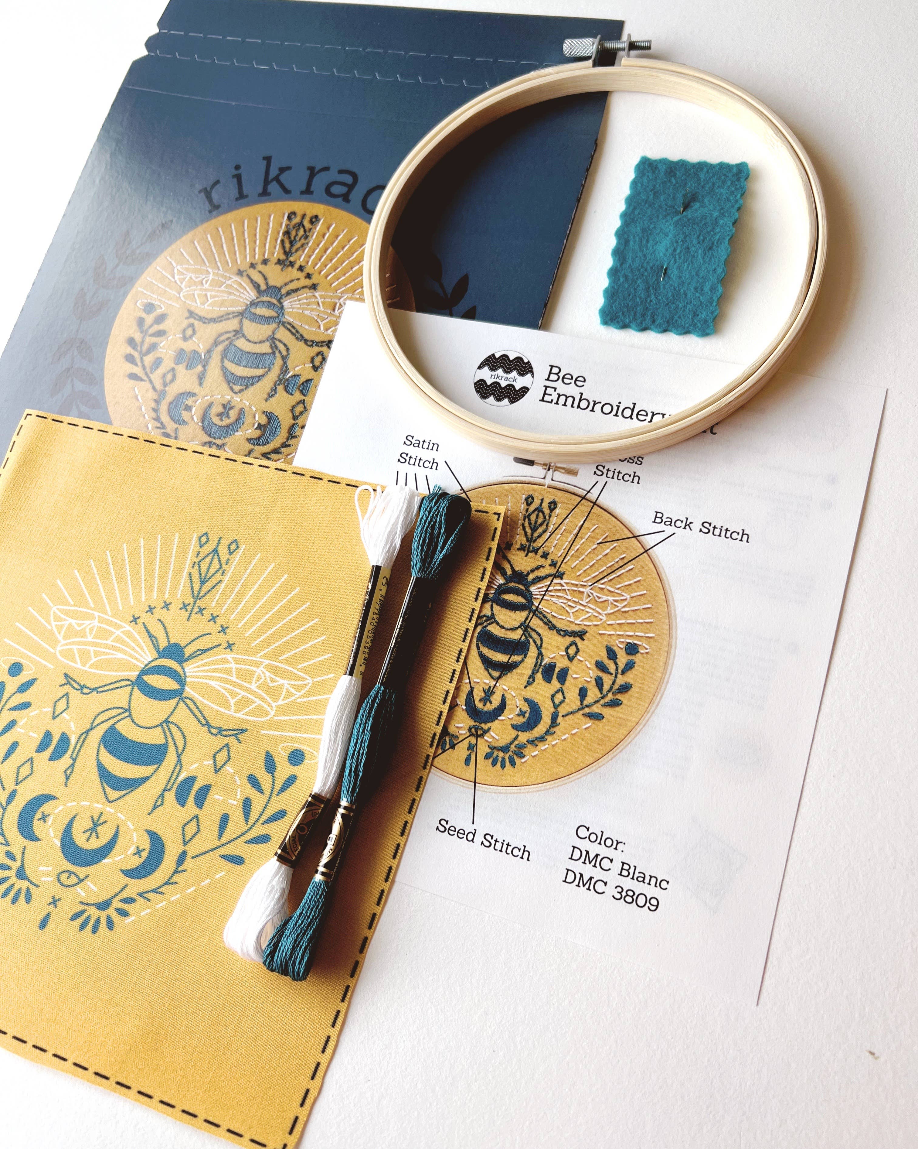 Bee Embroidery Kit